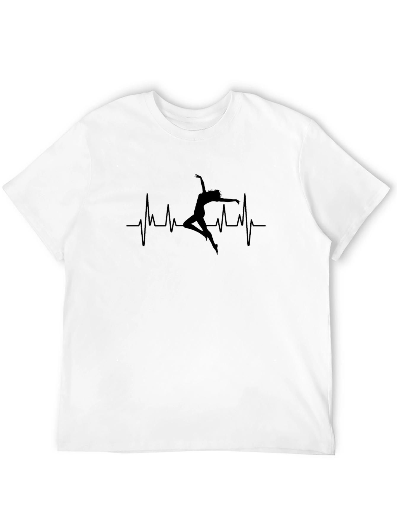 Black Heartbeat Dance T-Shirt - Black, Casual view 12