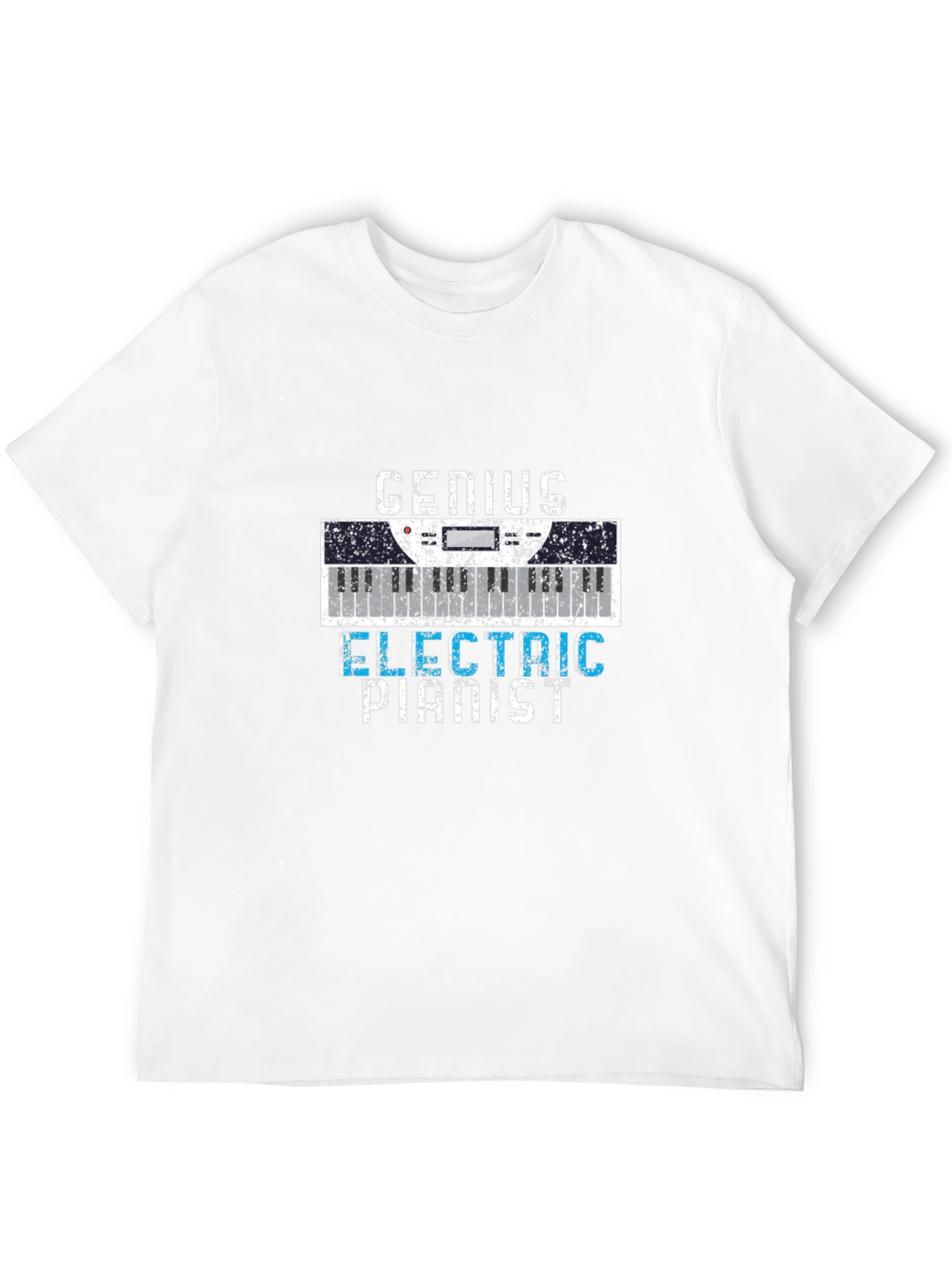 Black Genius Electric Pianist T-Shirt - Musician Apparel view 12
