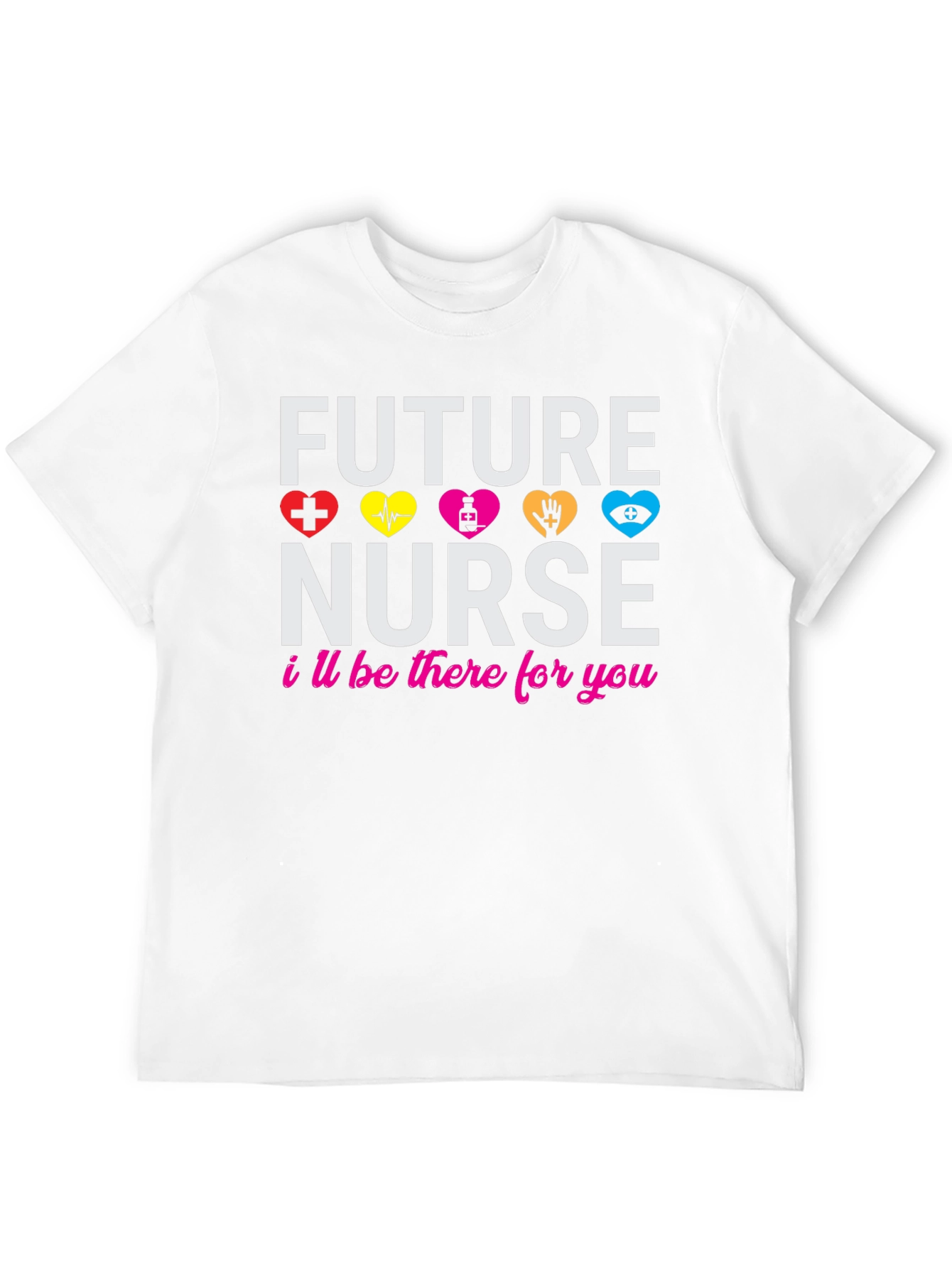 Black Future Nurse T-Shirt: Healthcare Hero Apparel view 12