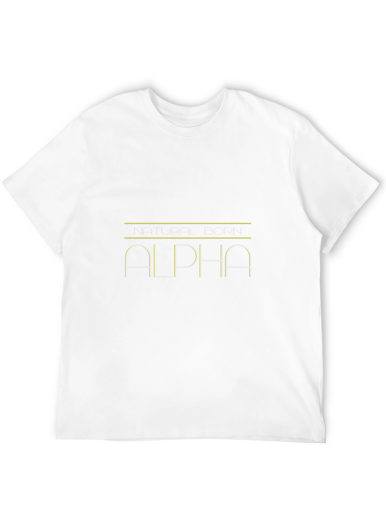 Black Natural Born Alpha Black T-Shirt view 12