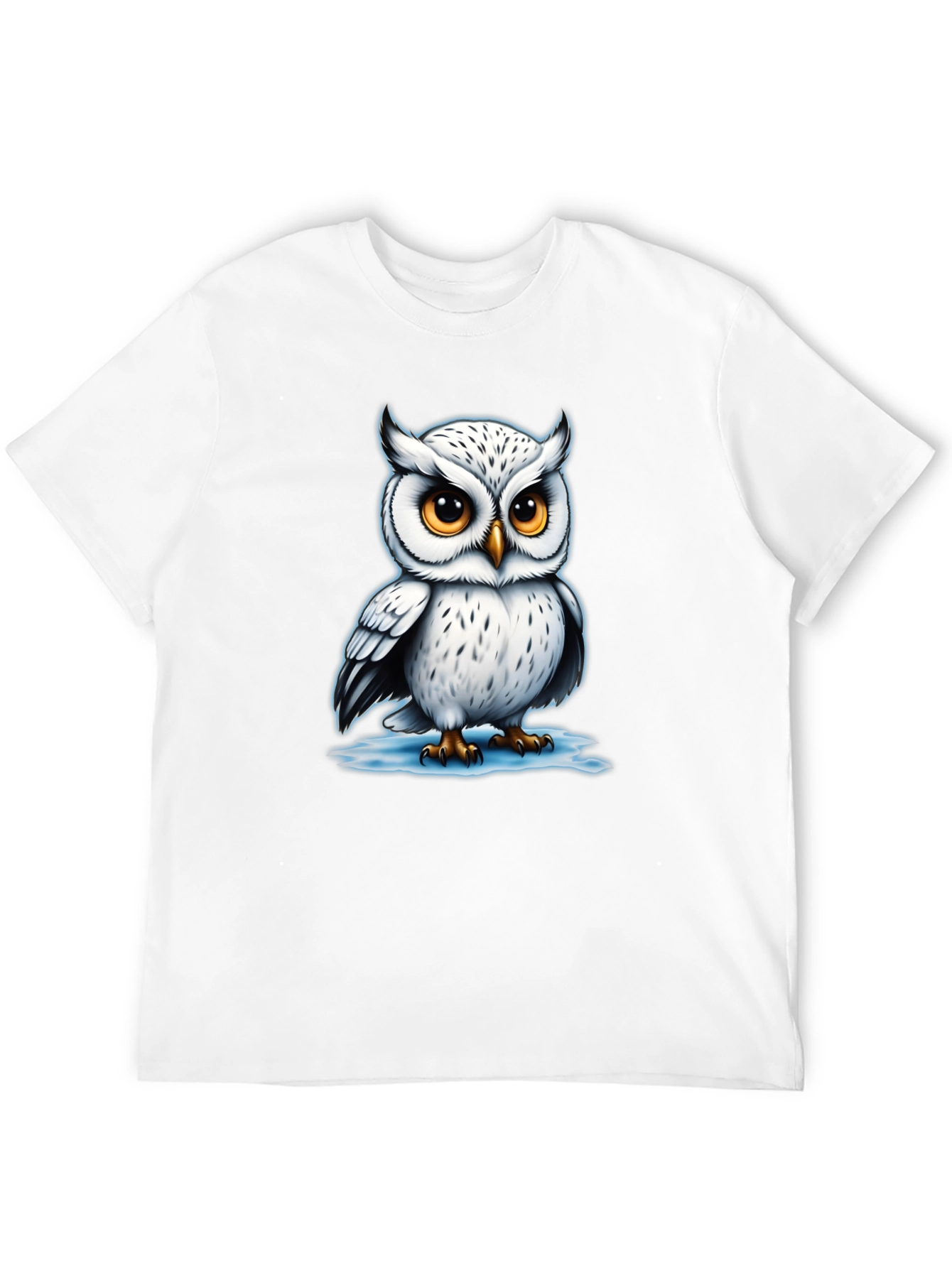 Black Owl Graphic Tee - Cool Bird Lover T-Shirt view 12