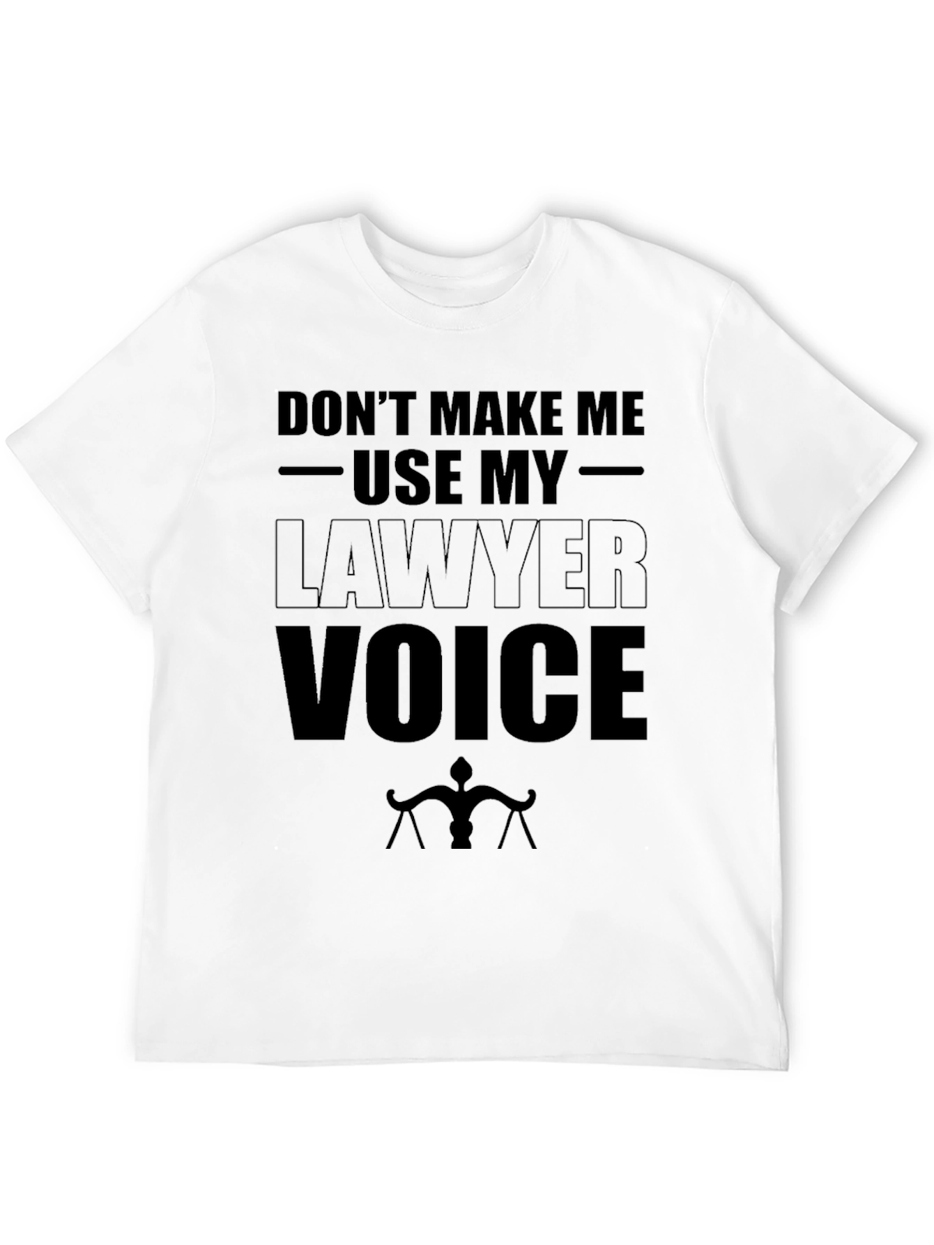 Black Lawyer Voice T-Shirt - Funny Attorney Gift view 12