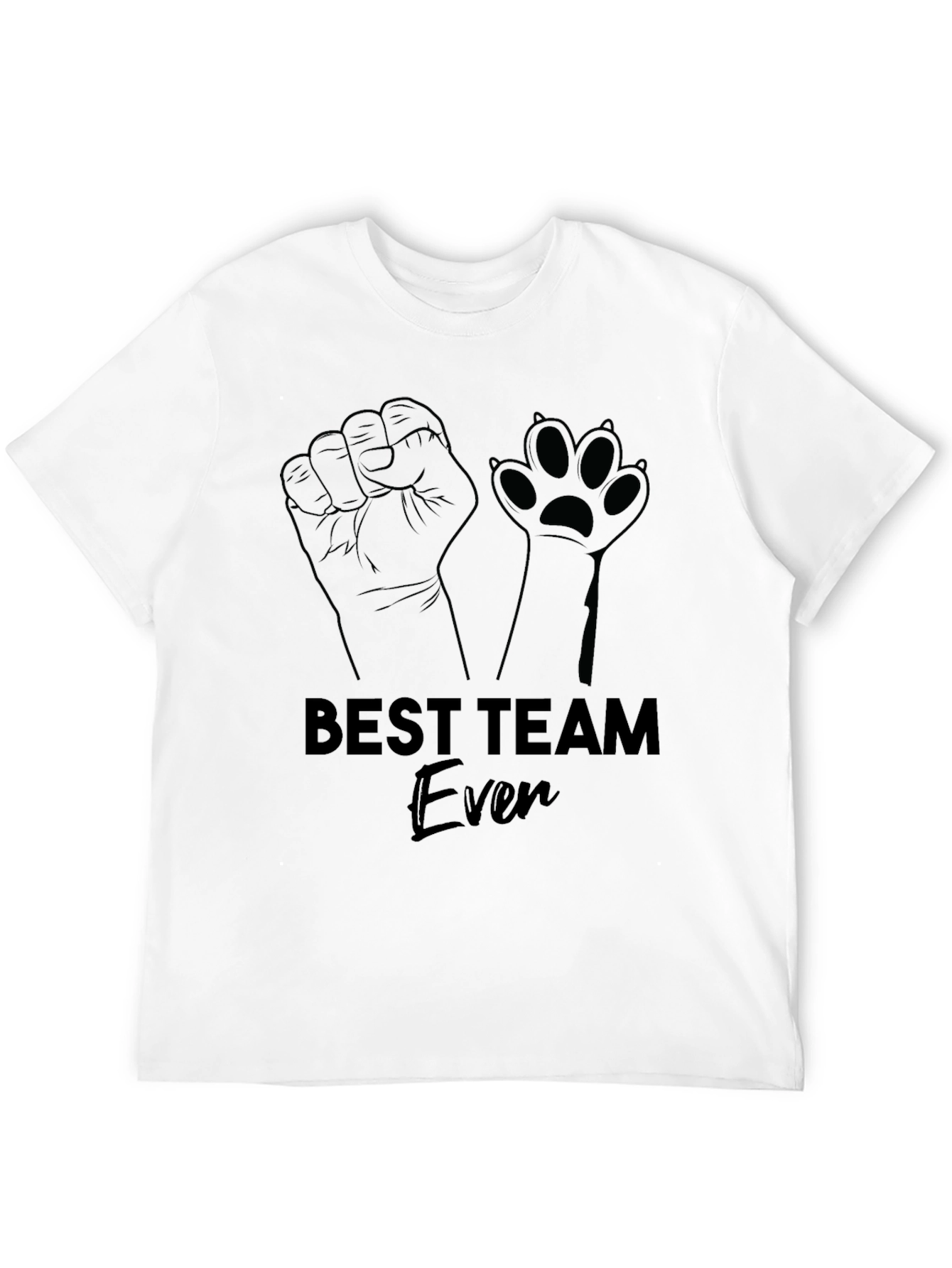 Black Best Team Ever T-Shirt view 12