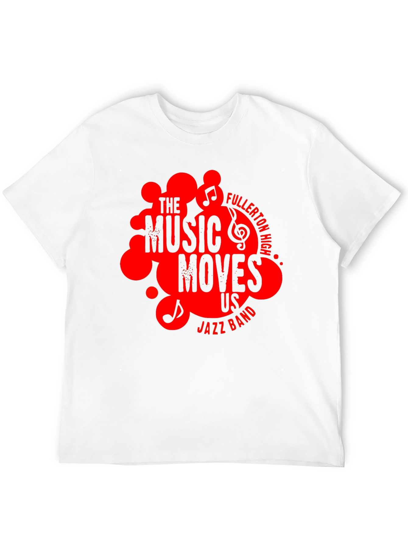 Black The Music Moves Us Jazz Band T-Shirt view 12