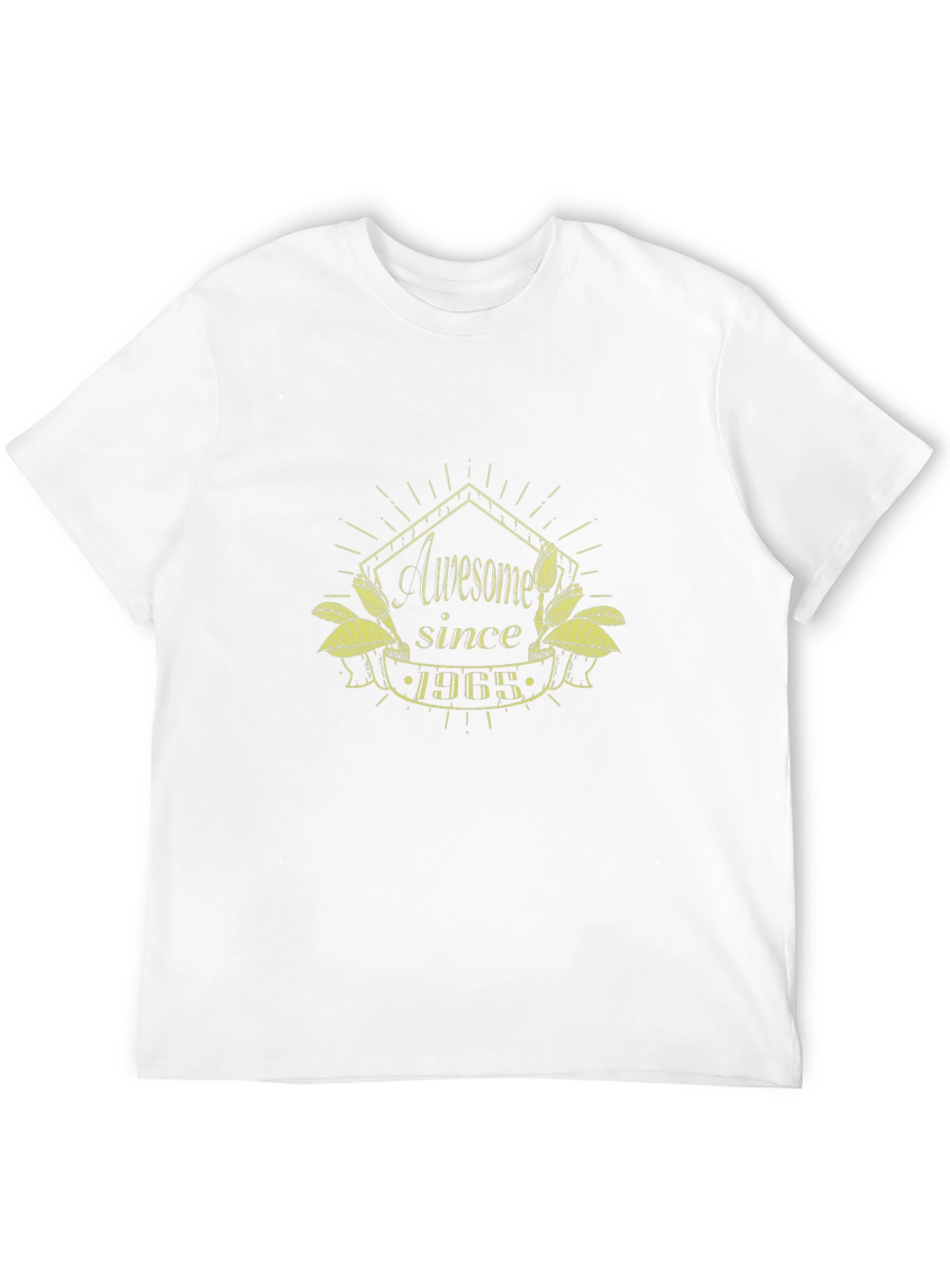 Black Awesome Since 1965 Black T-Shirt view 12