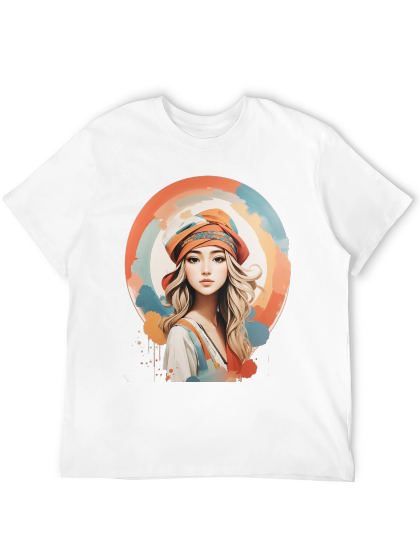 Black Woman Portrait Graphic Tee - Artistic Watercolor Design view 12