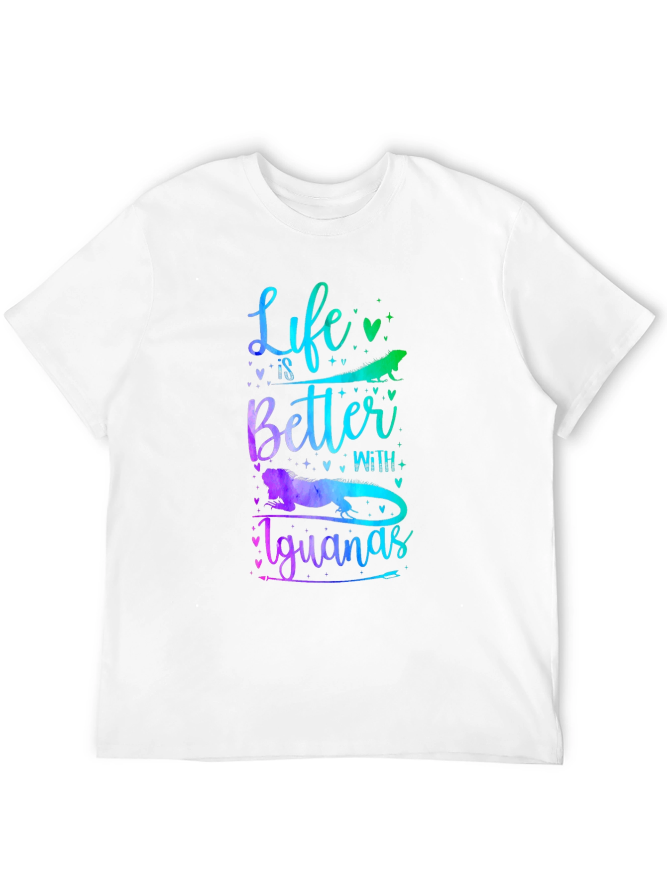 Black Life is Better With Iguanas Graphic T-Shirt view 12