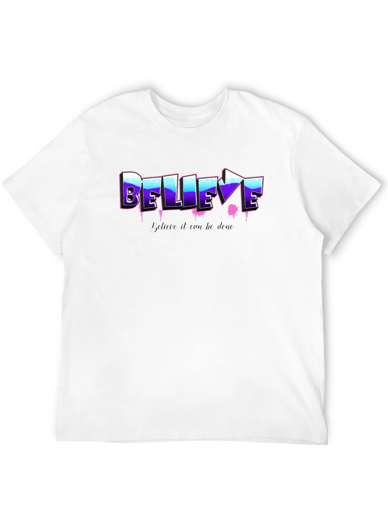 Black Believe Graphic Tee - Motivational Shirt view 12
