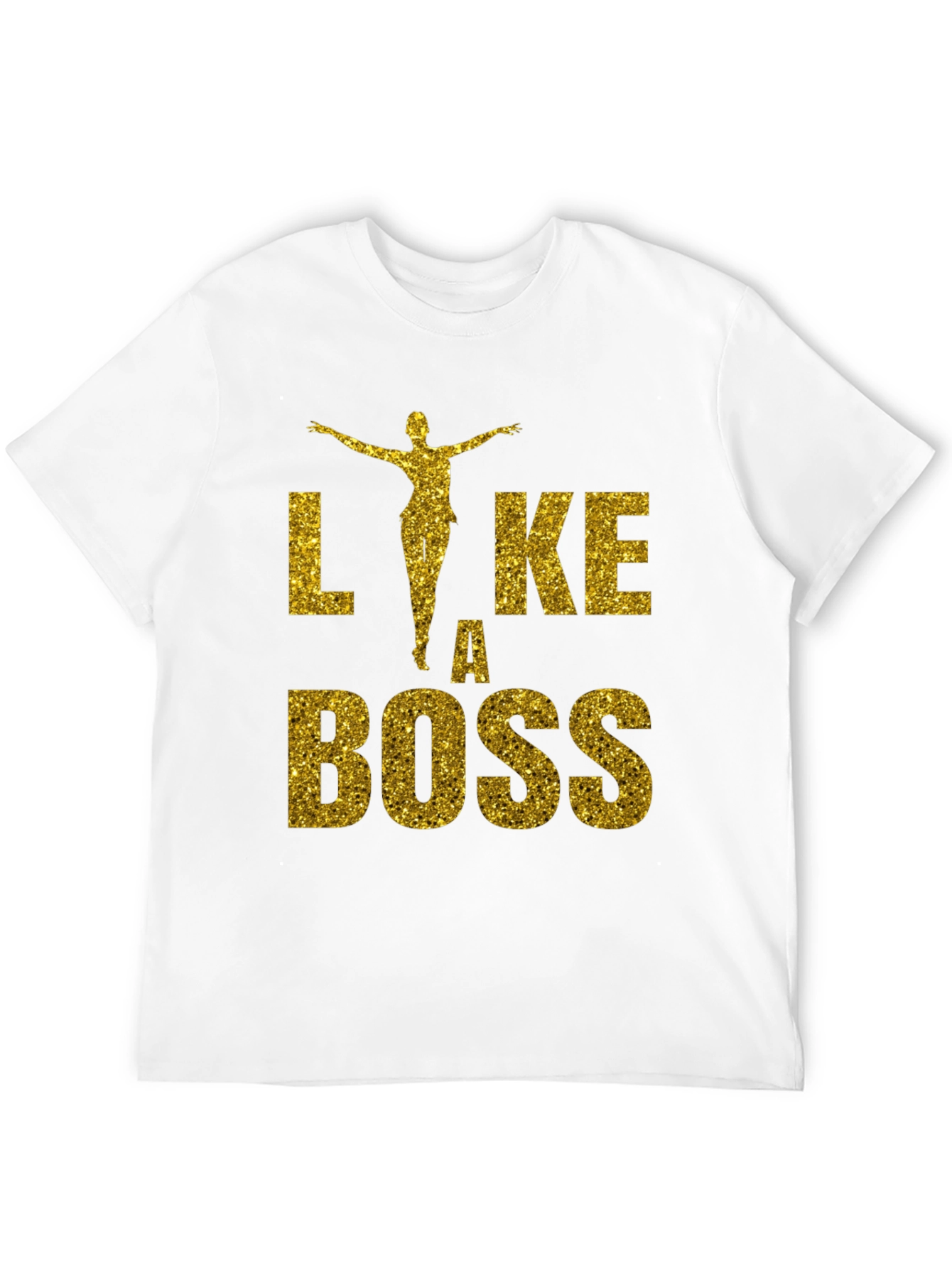Black Like A Boss Glitter Graphic T-Shirt view 12