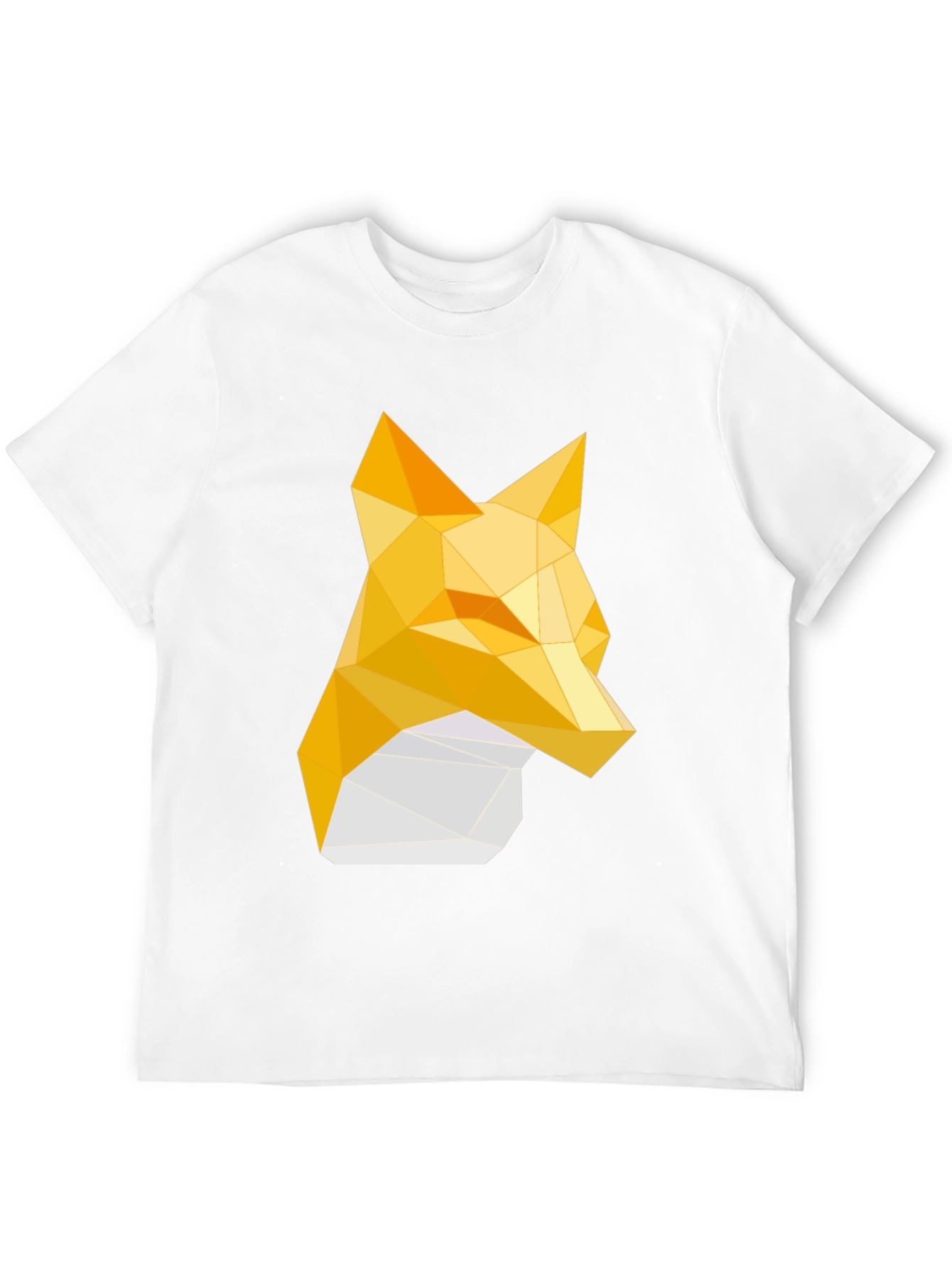 Black Geometric Fox Tee - Stylish Graphic Print T-Shirt view 12