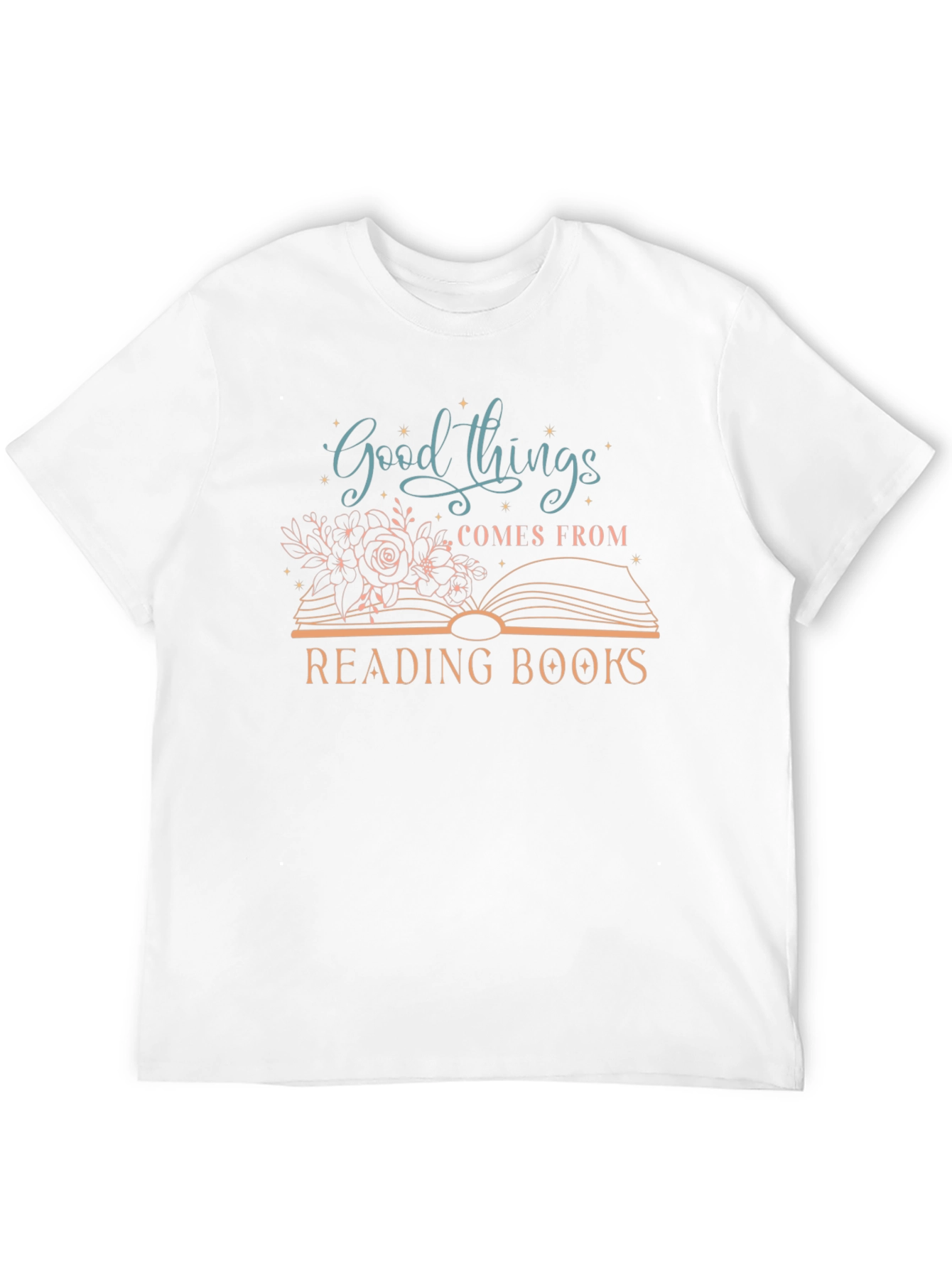 Black Good Things From Reading Books T-Shirt view 12