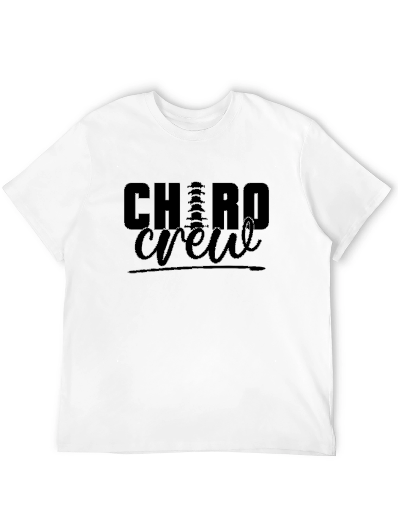 Black Chiropractor Crew Neck T-Shirt view 12