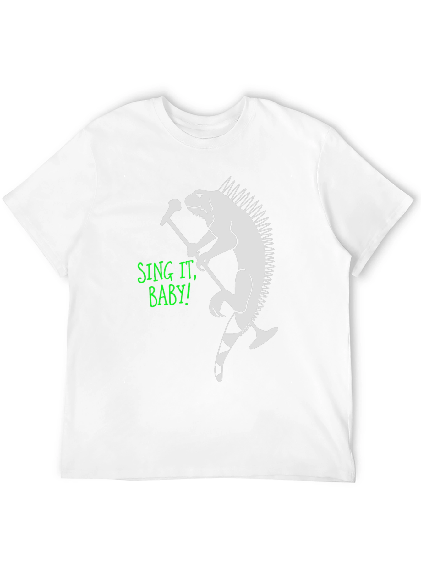 Black Iguana Singer Graphic T-Shirt - Sing It Baby! view 12