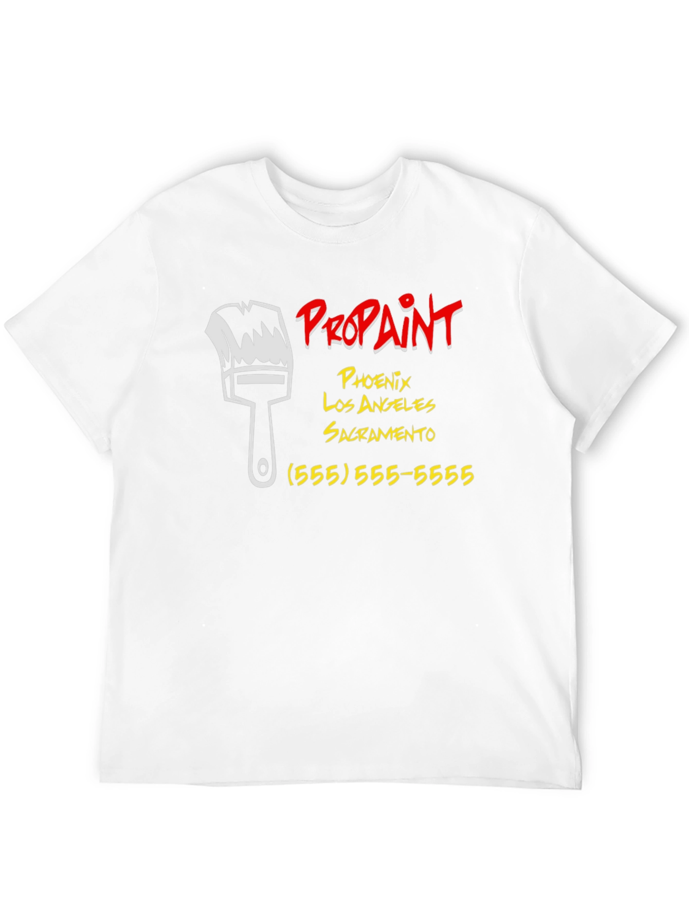 Black Pro Paint Services T-Shirt view 12