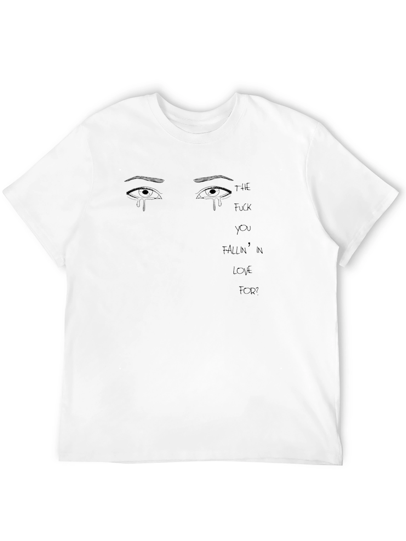 Black Emotional Expression Graphic Tee - Black view 12