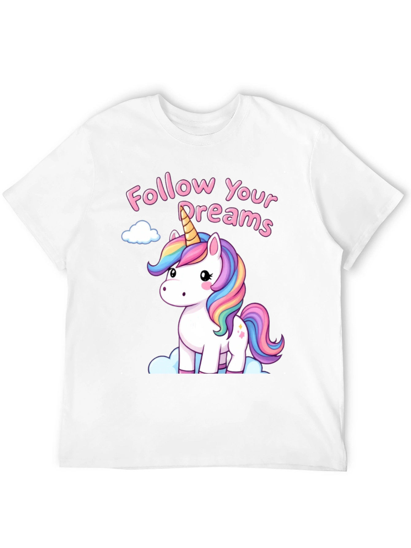 Black Unicorn Follow Your Dreams Graphic Tee - Black view 12