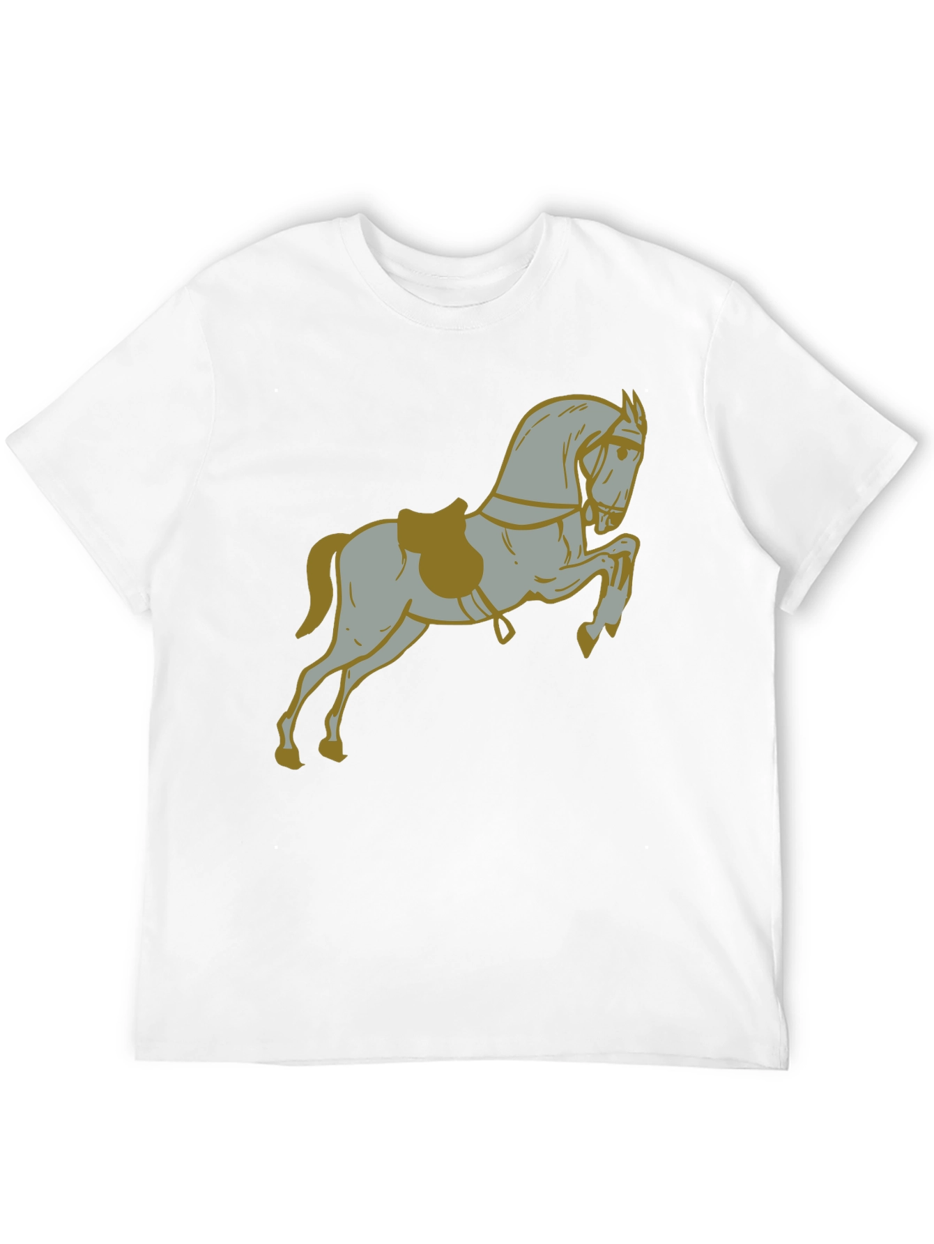 Black Horse Graphic Print Black T-Shirt view 12