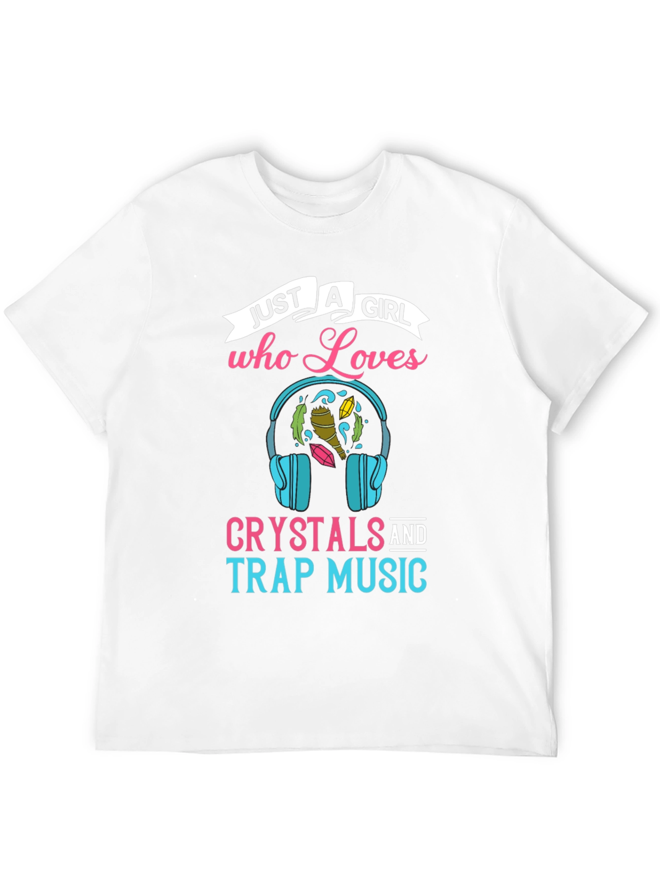 Black Crystals and Trap Music T-Shirt for Girls view 12