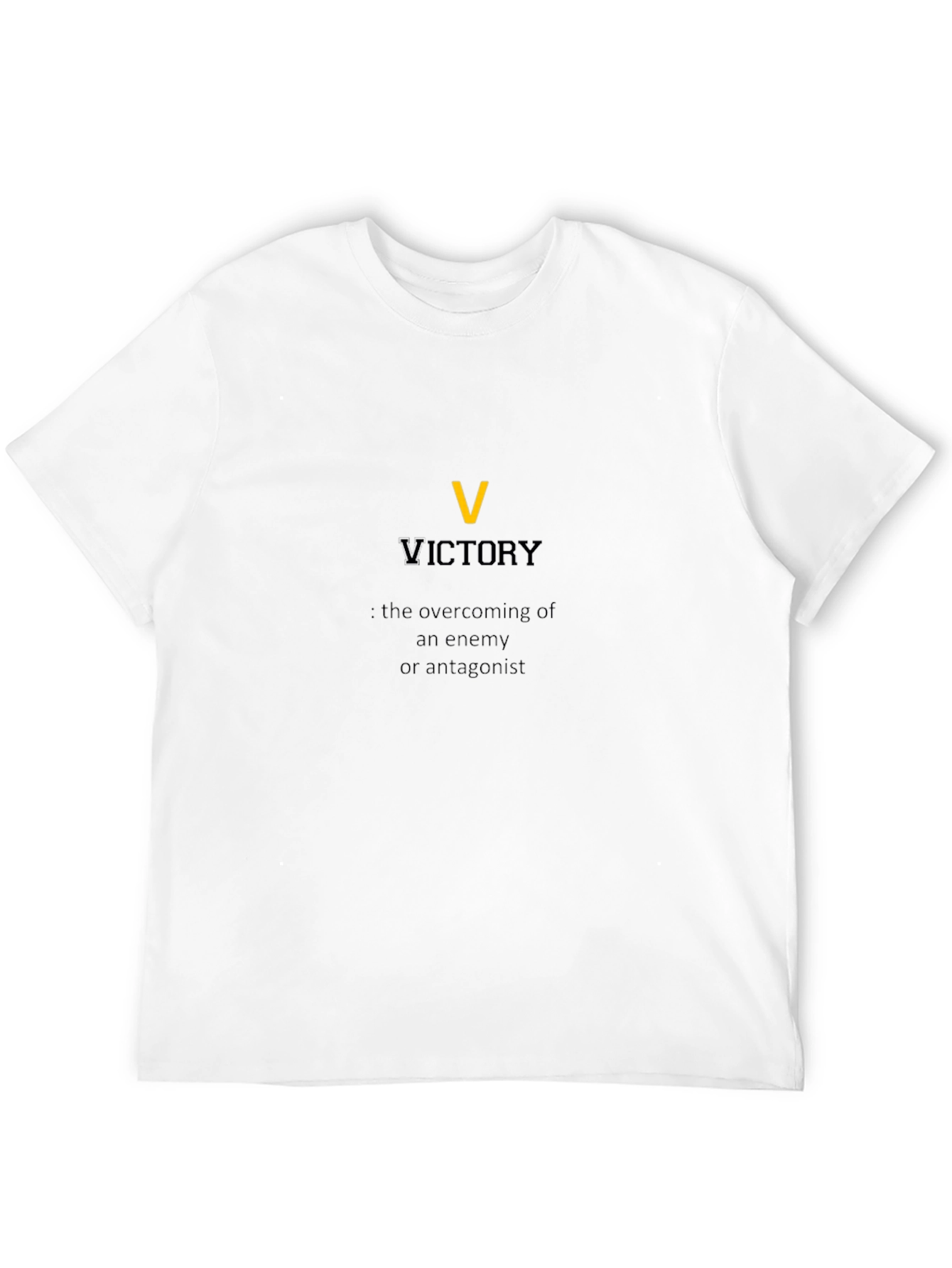 Black Victory Definition Graphic T-Shirt view 12