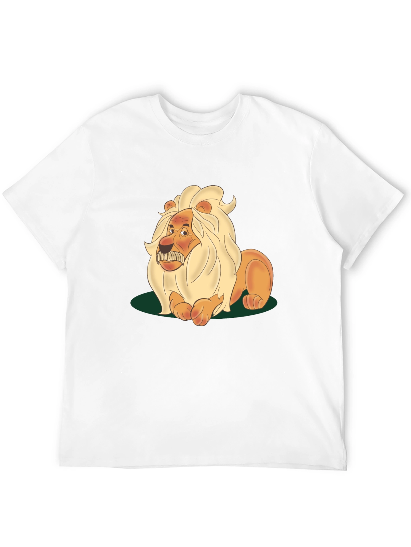 Black Lion Cartoon Graphic Tee - Black view 12