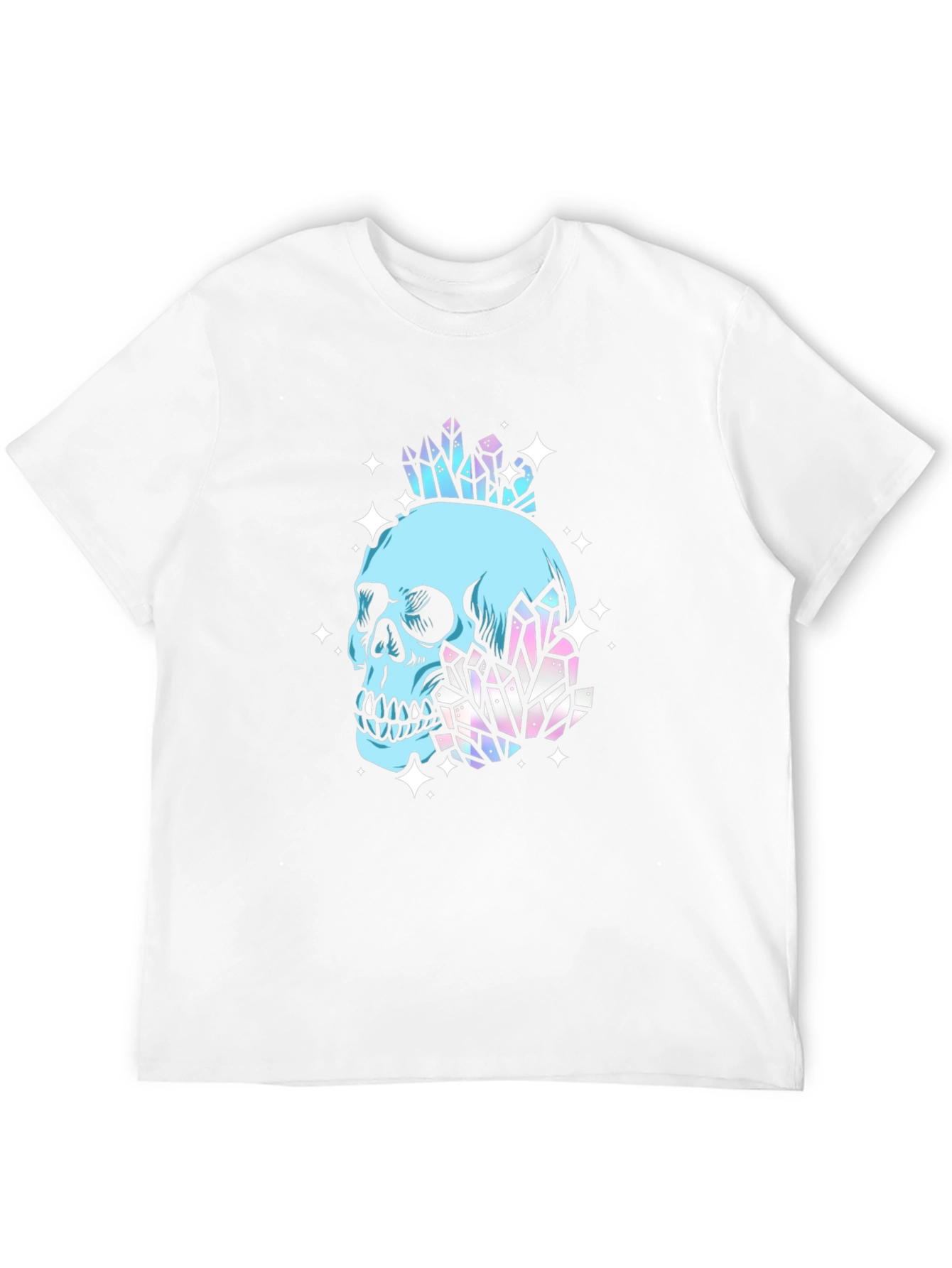 Black Skull & Crystal Graphic Black Tee view 12