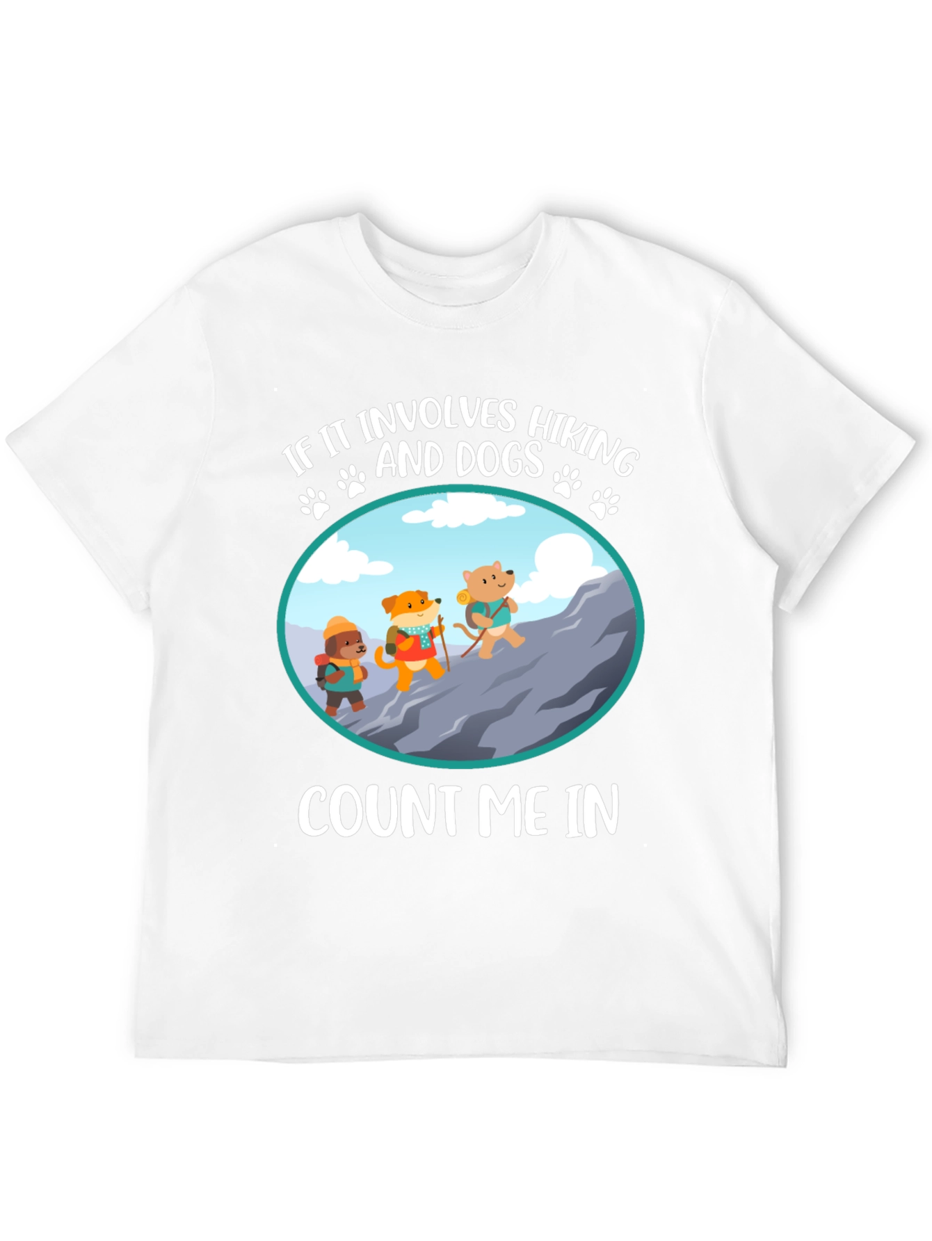 Hiking Dogs Graphic Tee - Count Me In! - 12