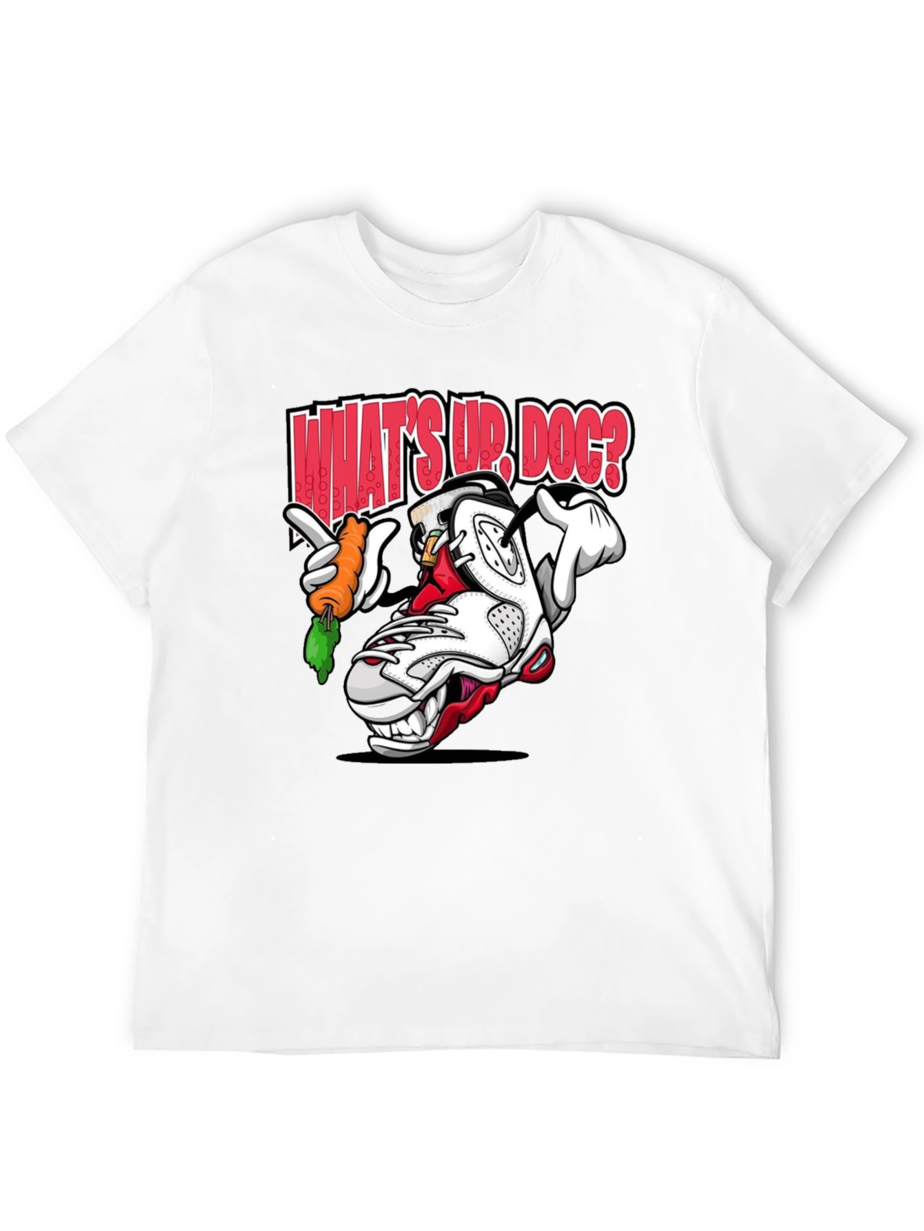 Black Cartoon Sneaker Graphic T-Shirt - What's Up, Dog? view 12