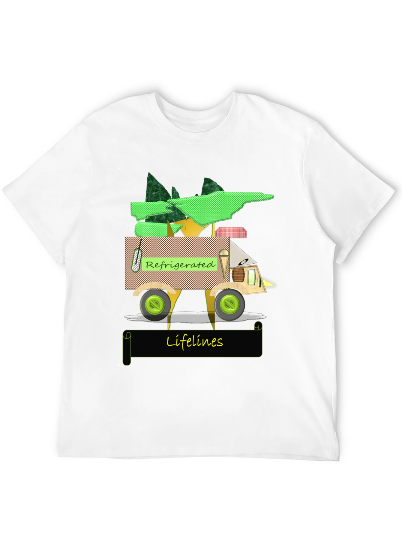 Black Refrigerated Lifelines Graphic T-Shirt view 12