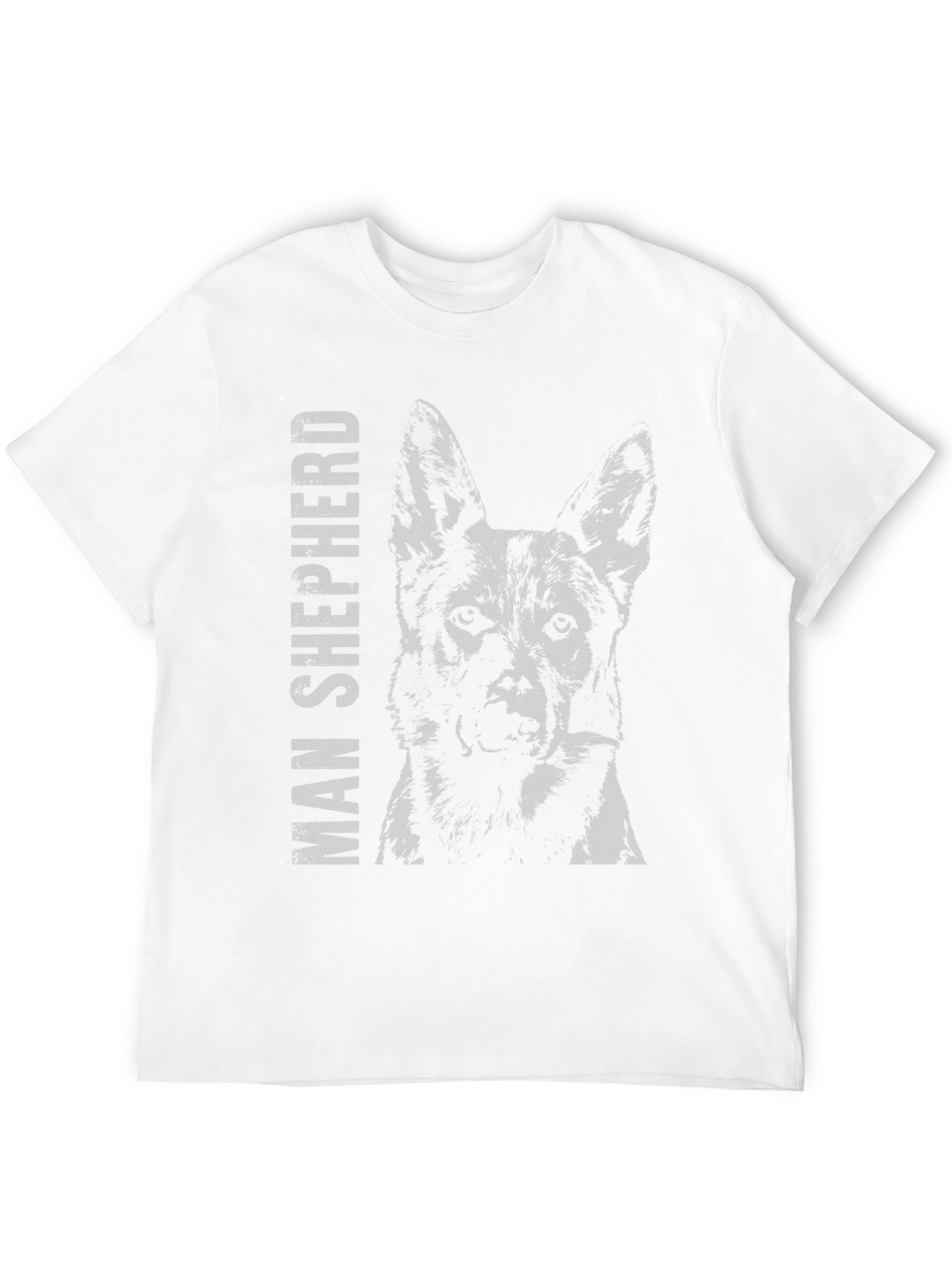 Black Man Shepherd Dog Graphic T-Shirt view 12