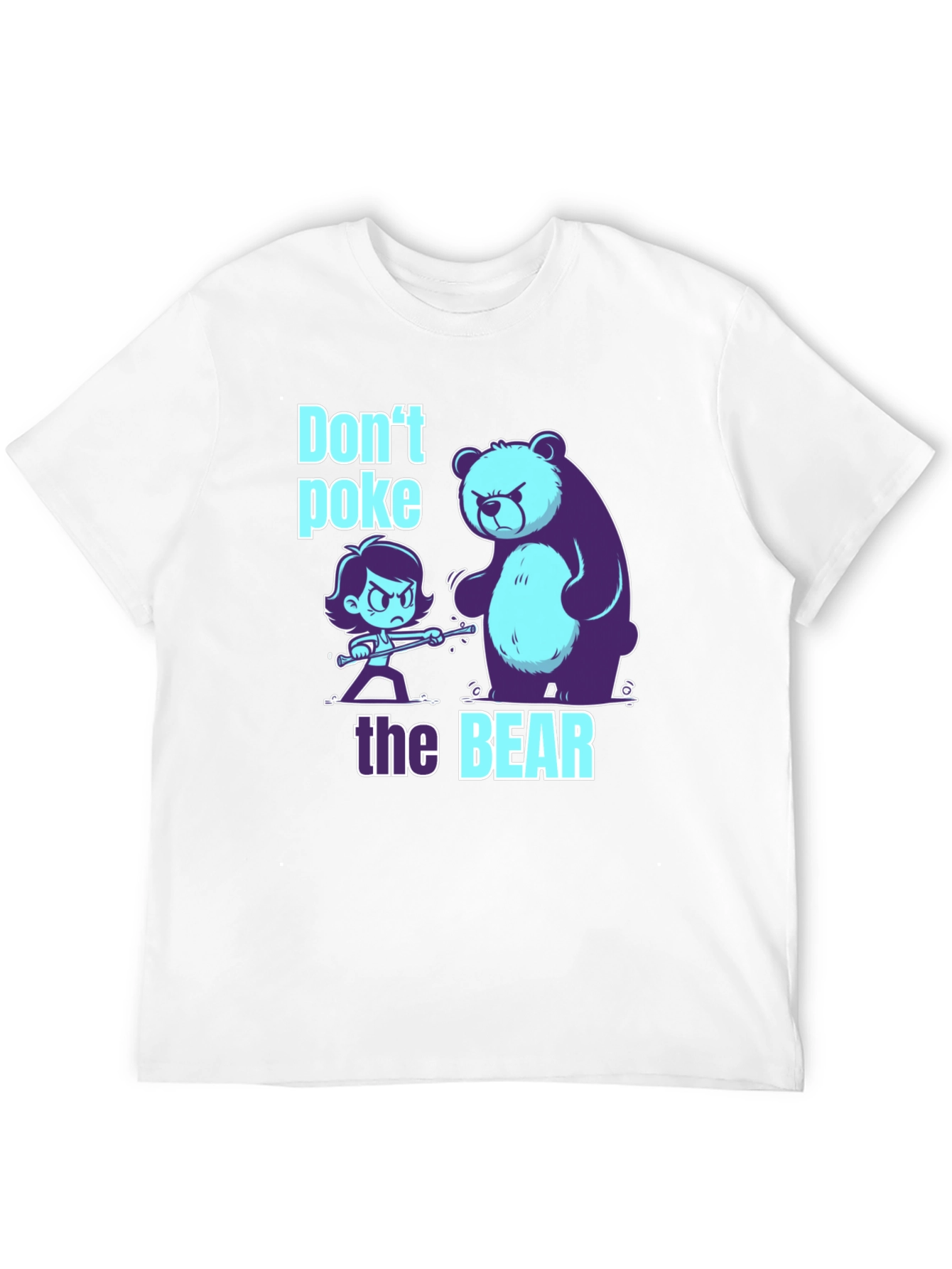 Black Don't Poke the Bear Graphic T-Shirt view 12