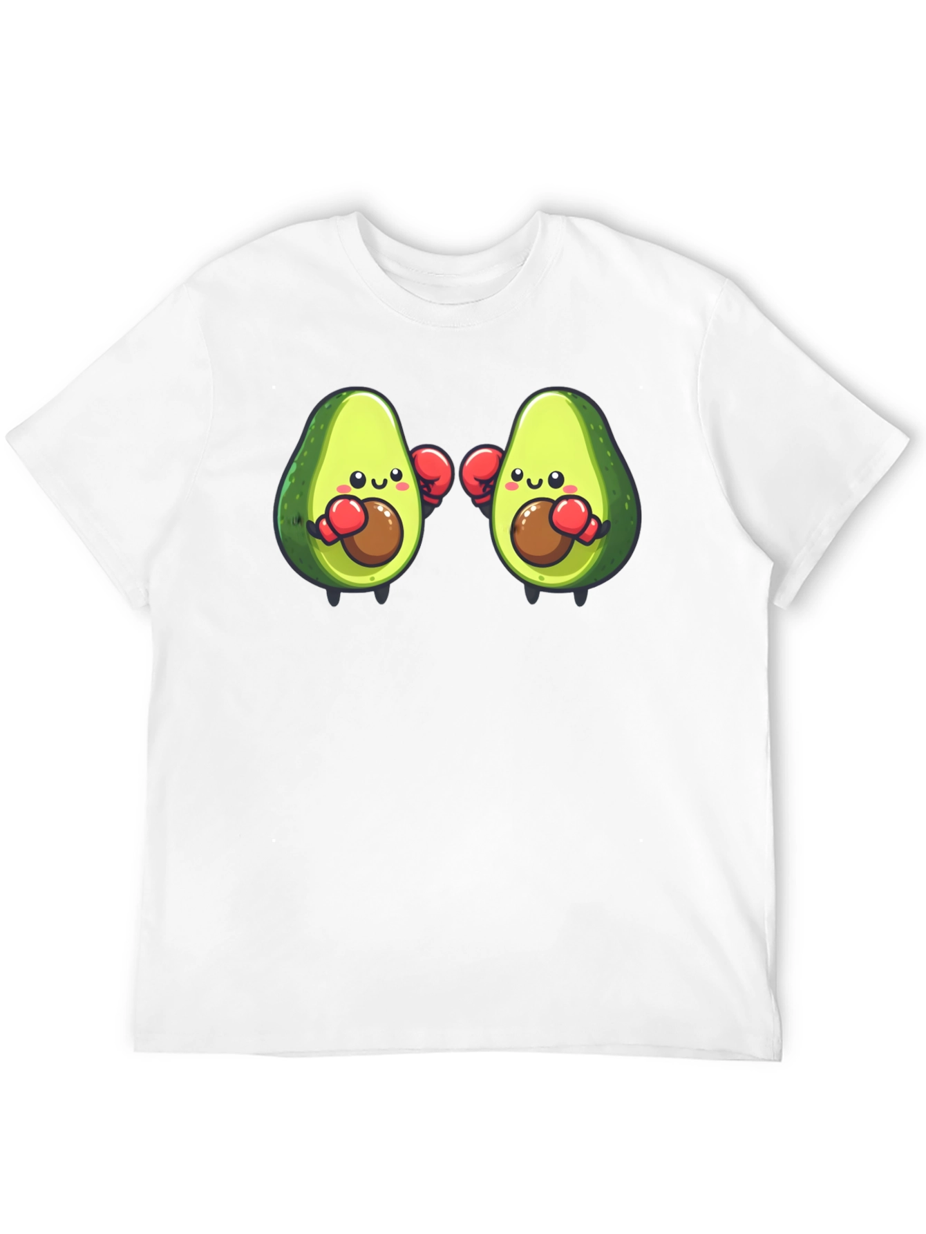 Black Avocado Boxer T-Shirt - Funny Cartoon Tee view 12