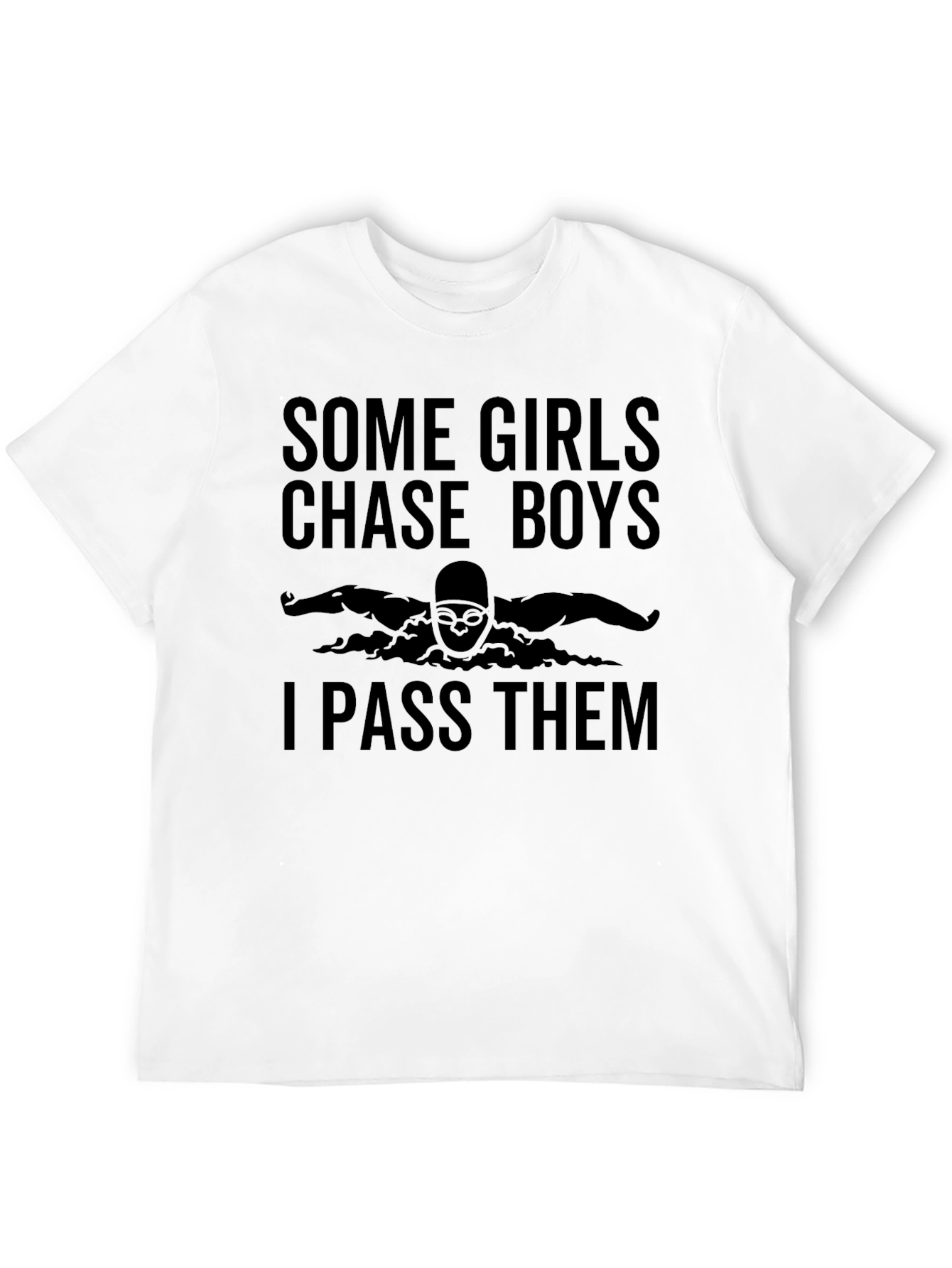 Black Some Girls Chase Boys T-Shirt view 12