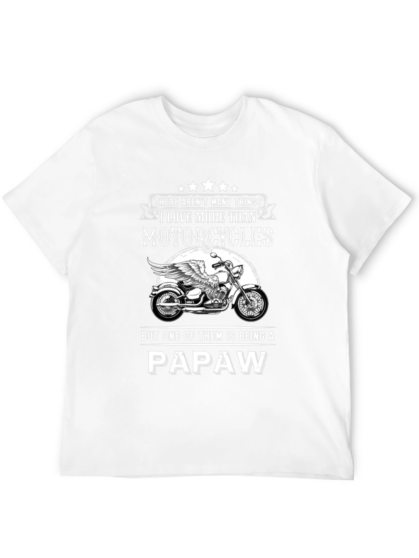 Black Motorcycle Papaw T-Shirt view 12