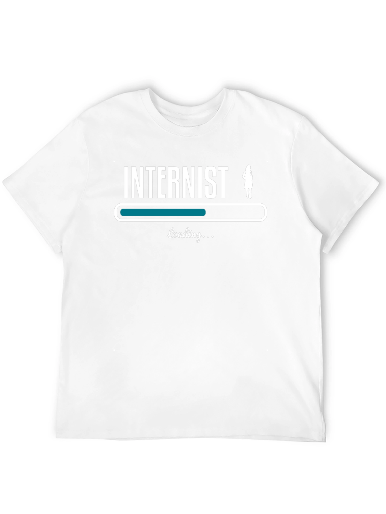 Black Internist Loading T-Shirt - Funny Doctor Tee view 12