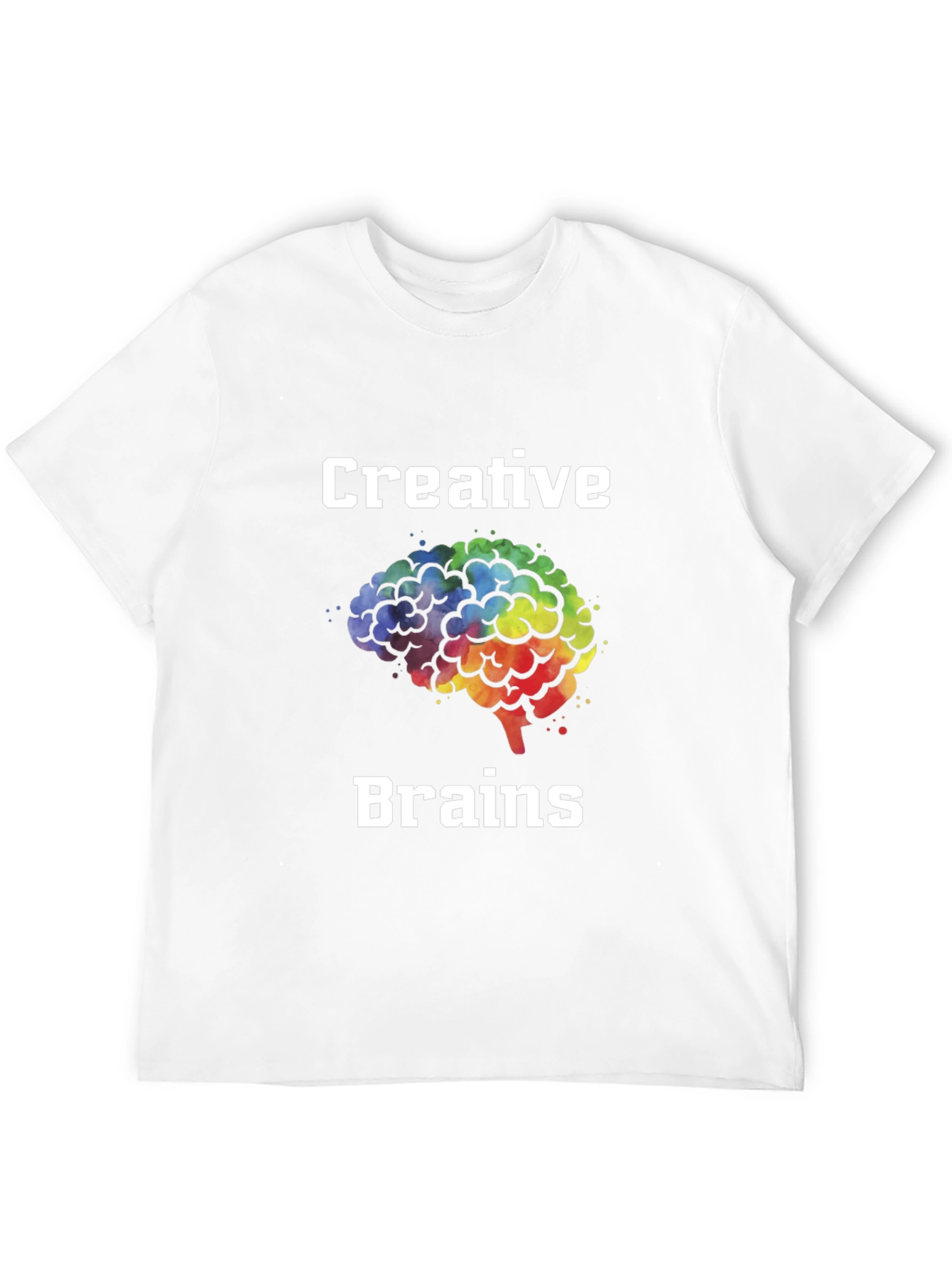 Black Creative Brains T-Shirt - Artistic Mind Apparel view 12