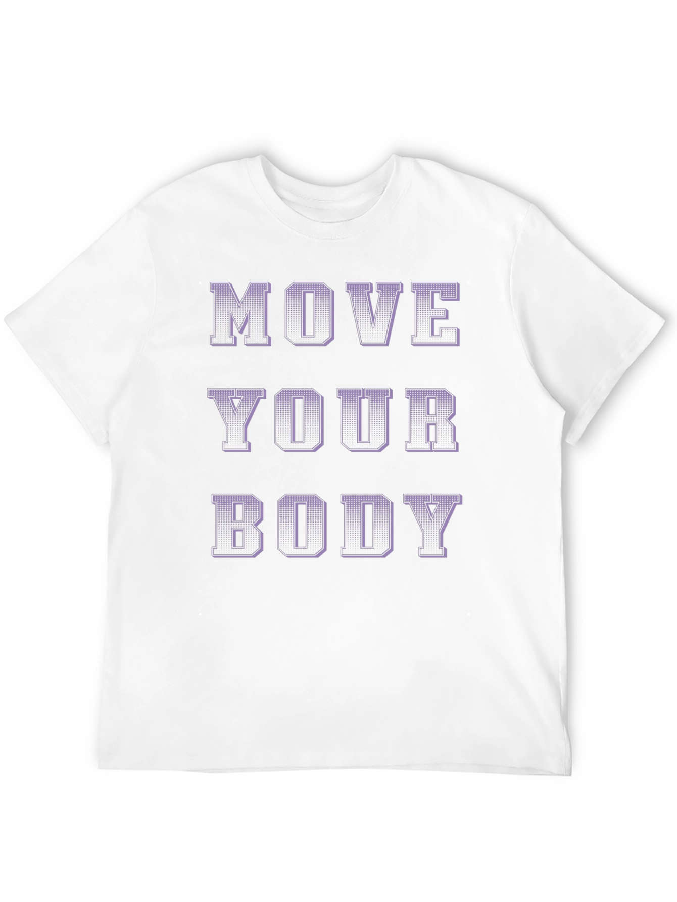 Black Move Your Body Graphic Print Black T-Shirt view 12