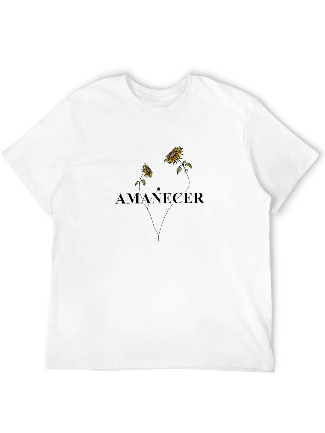Black Amanecer Sunflower Graphic Tee - Black view 12