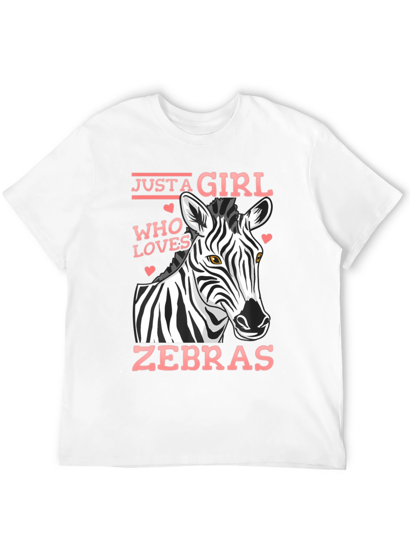 Black Just A Girl Who Loves Zebras T-Shirt view 12