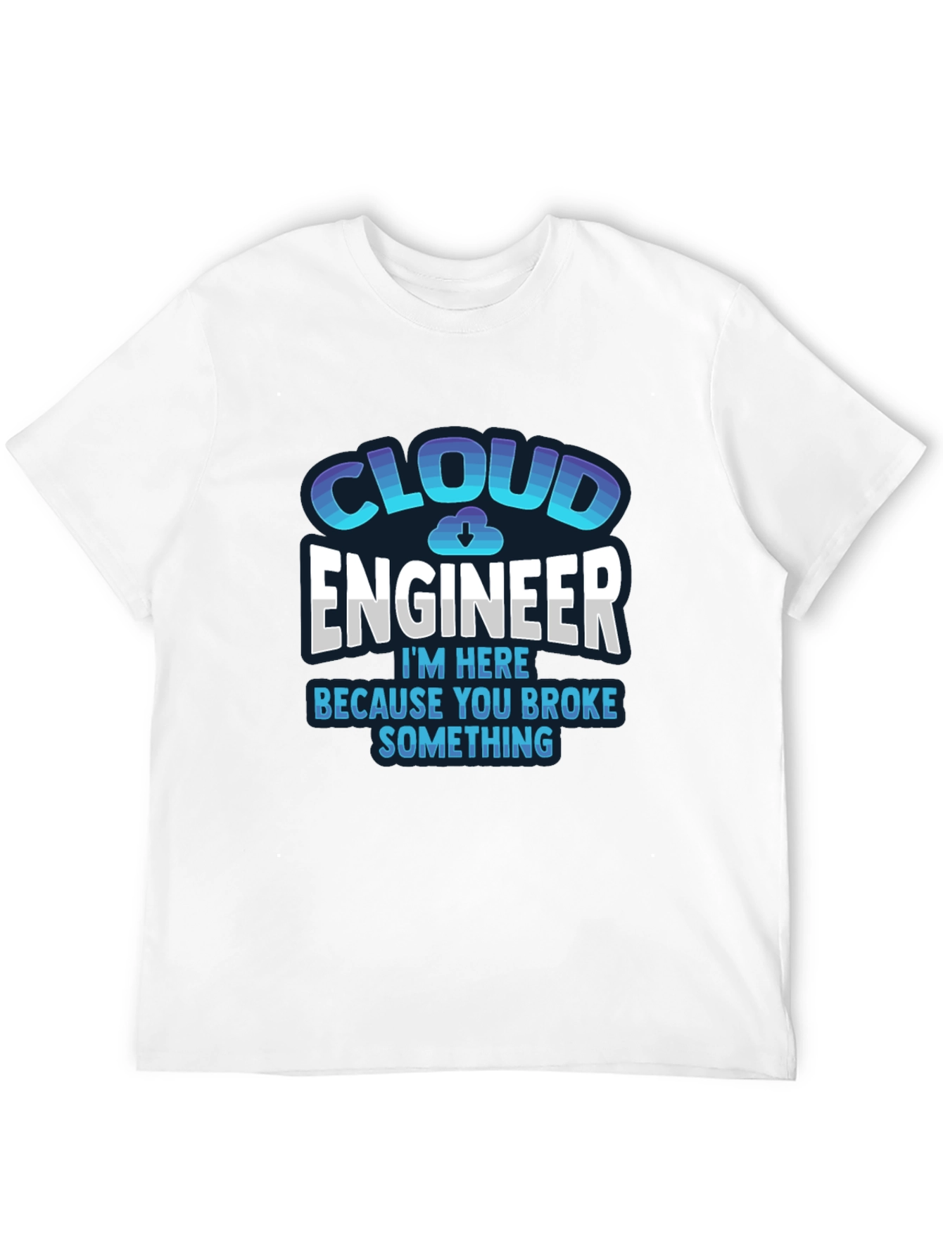 Black Cloud Engineer T-Shirt - Funny IT Support Tee view 12