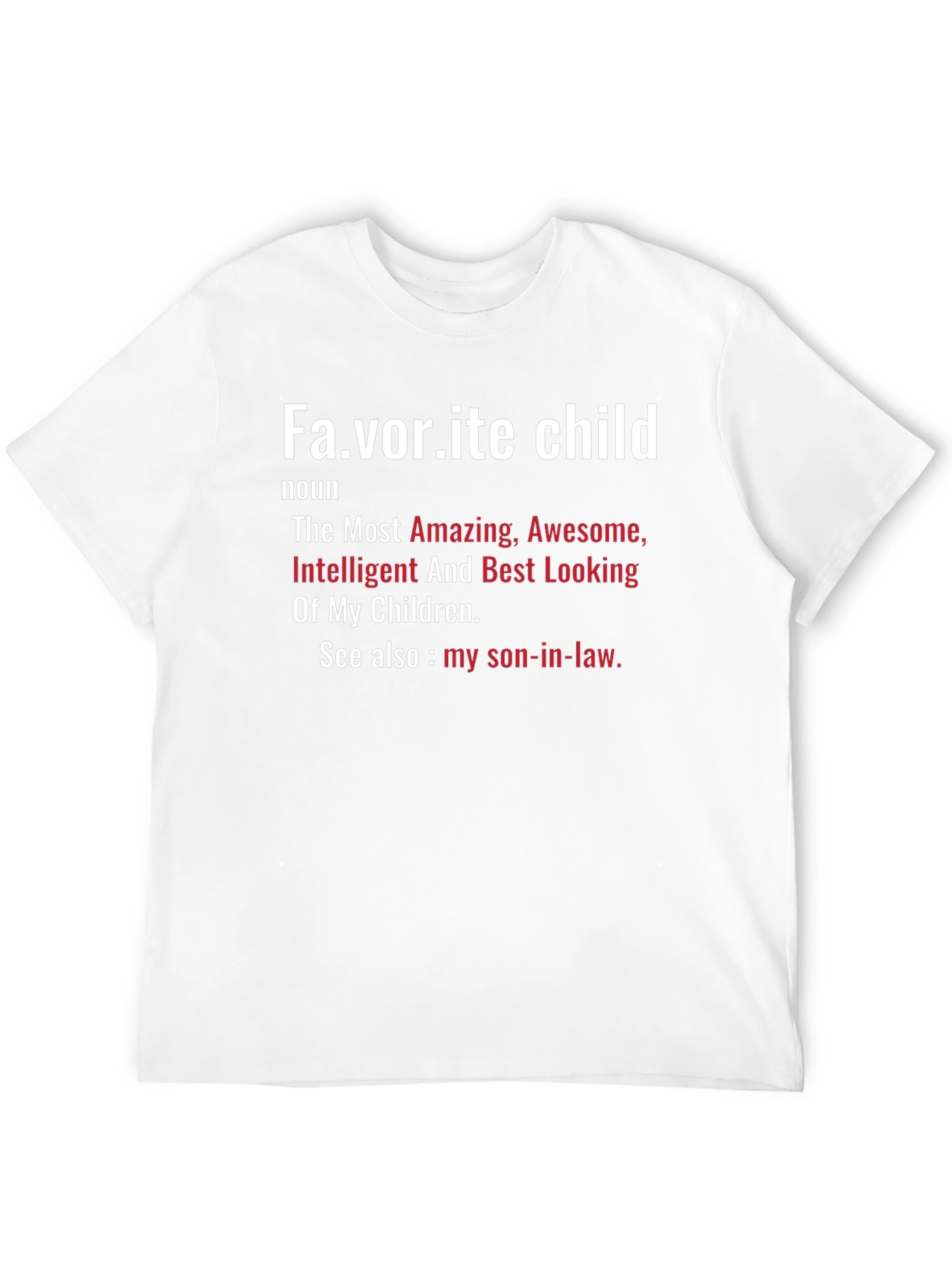 Black Favorite Child Definition Novelty T-Shirt view 12