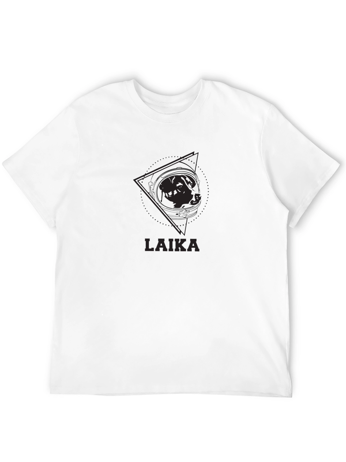 Black Laika Space Dog Graphic Tee - Unisex view 12