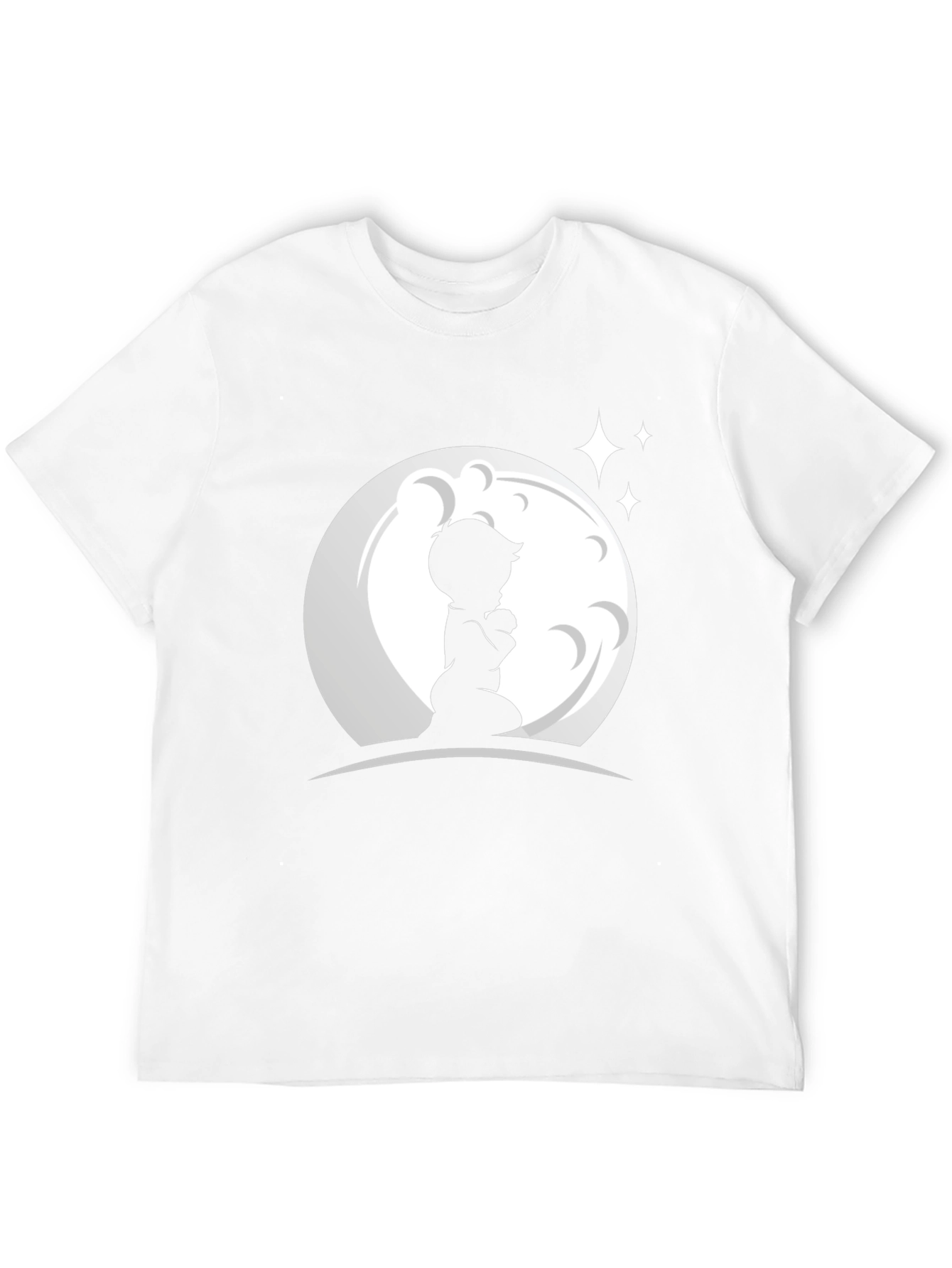 Praying Boy Moon Graphic T-Shirt - 12