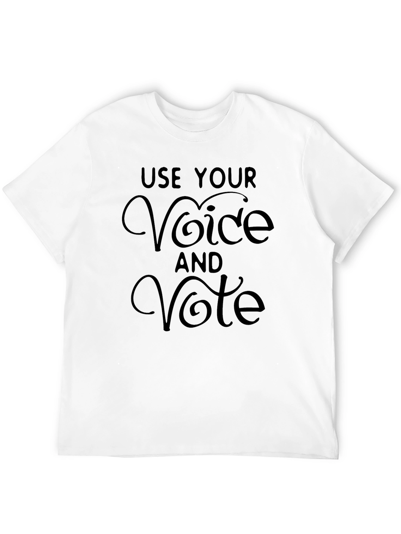 Black Use Your Voice and Vote Graphic Tee view 12