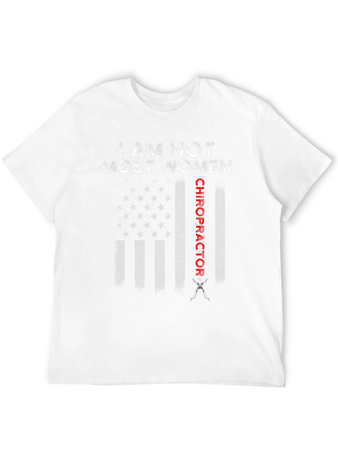 Black Chiropractor Flag T-Shirt: Not Most Women view 12