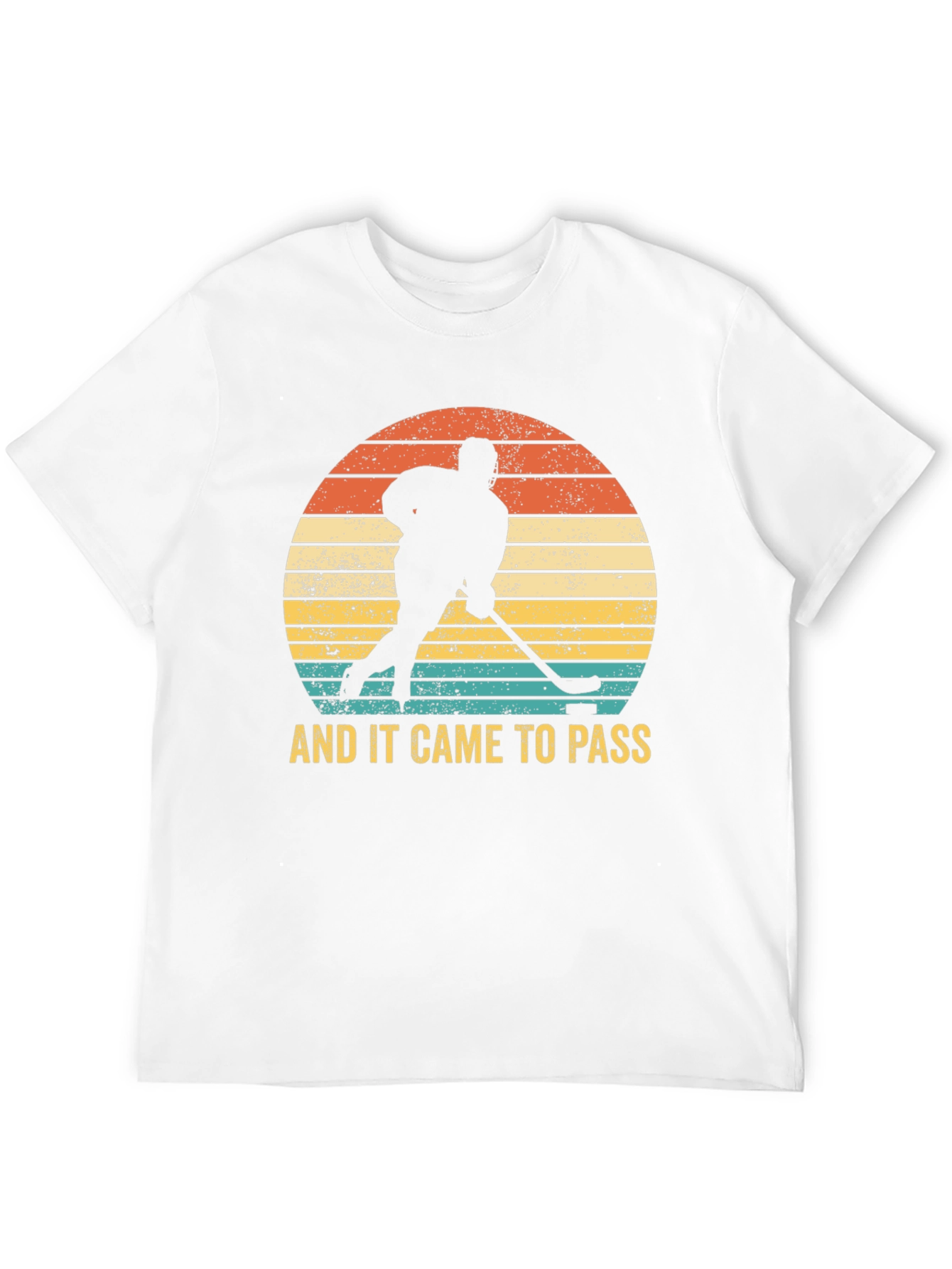 Black Vintage Hockey Player Graphic T-Shirt view 12