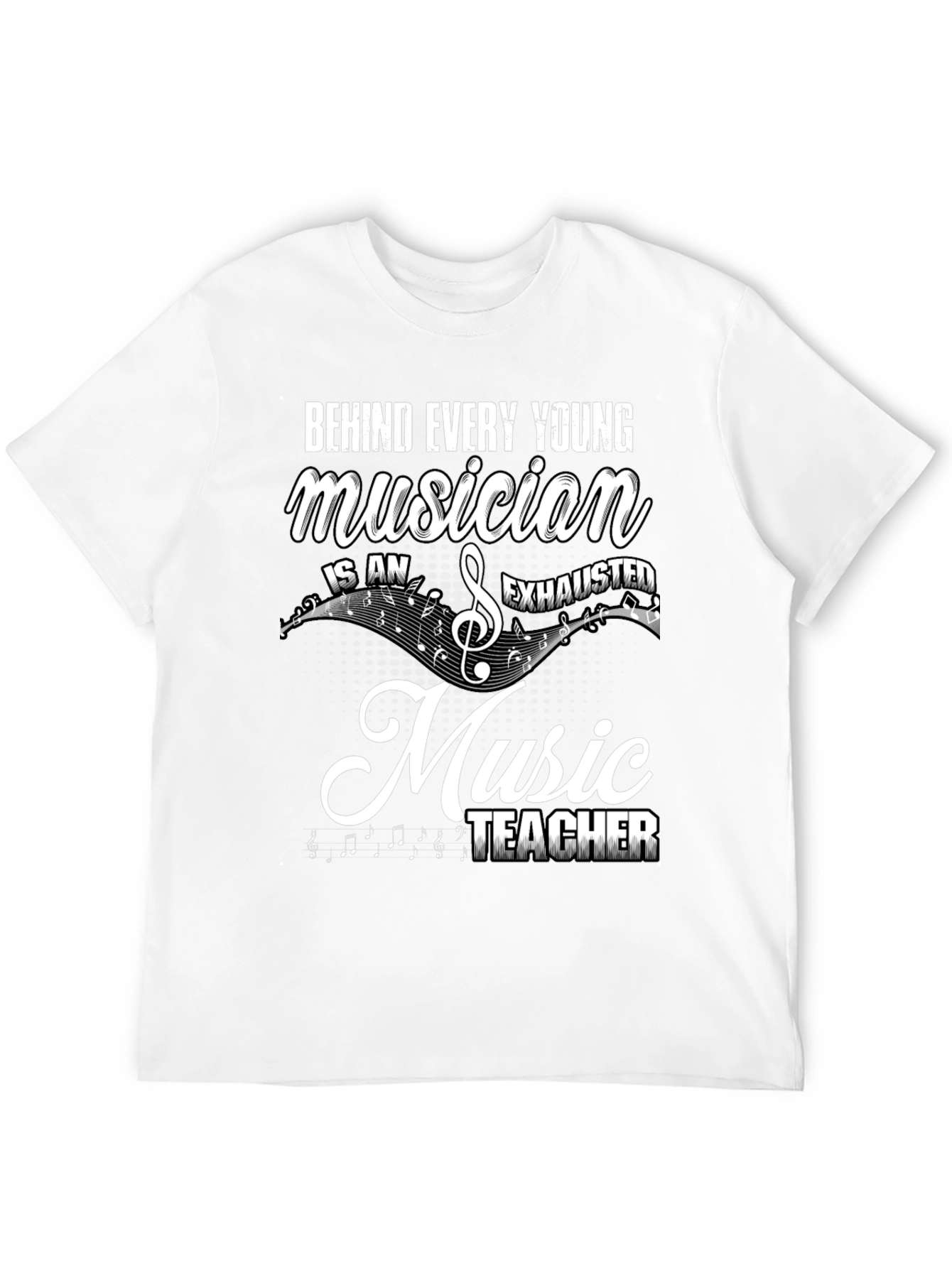 Black Musician Teacher Graphic T-Shirt - Music Lover Gift view 12