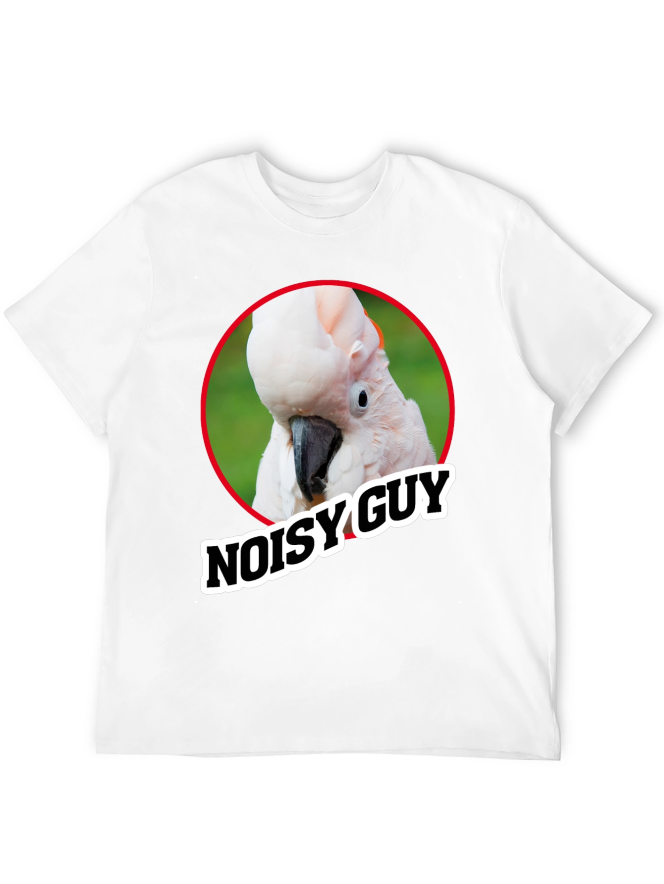 Black Noisy Guy Parrot Graphic Tee - Unique Bird Lover Shirt view 12