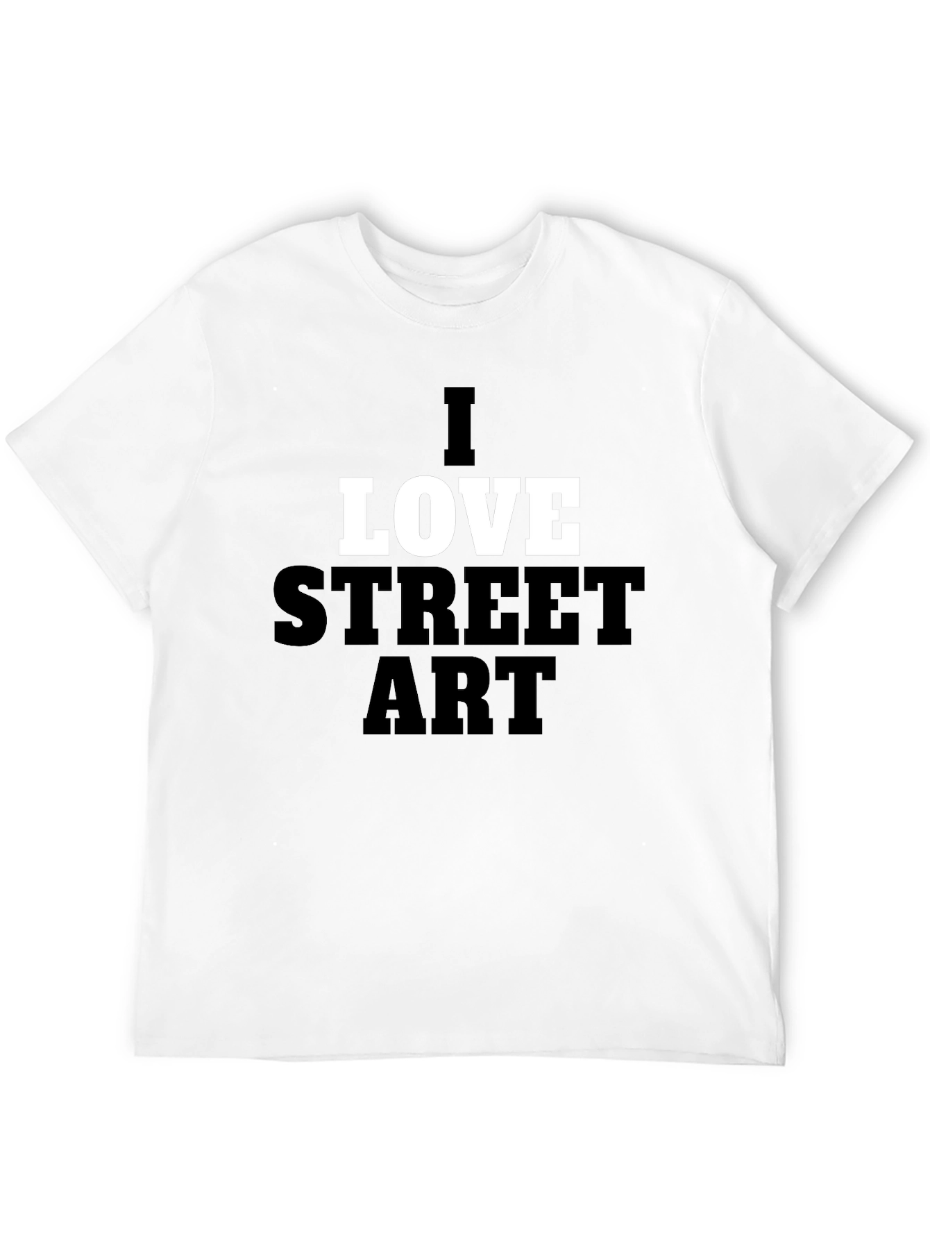 Black I Love Street Art Graphic Tee - Black view 12
