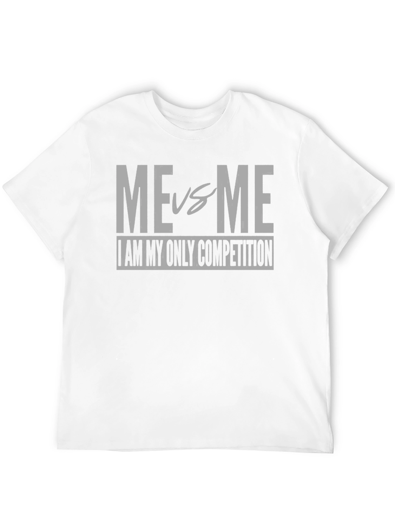 Black Me vs Me Motivational T-Shirt view 12