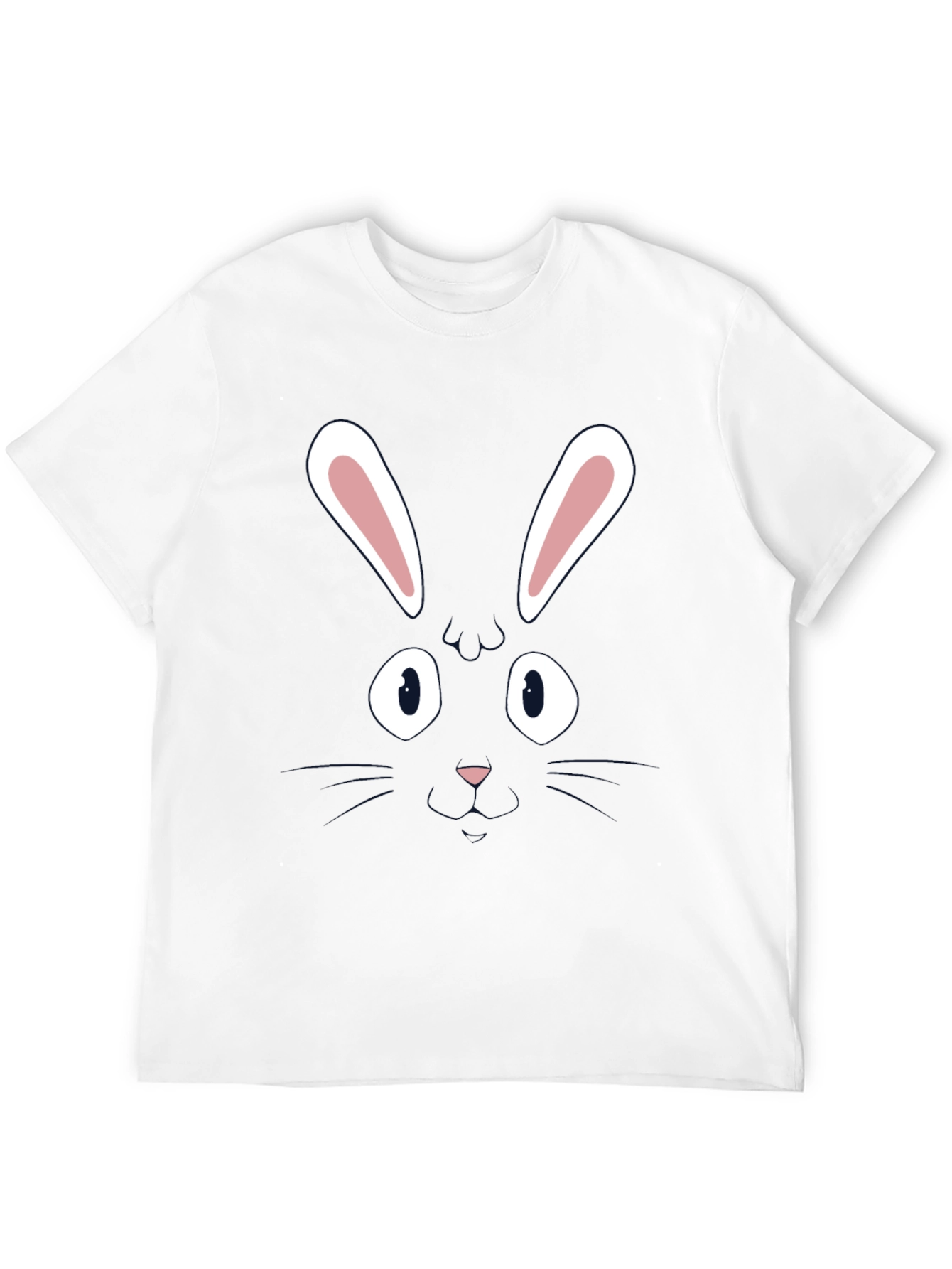 Black Bunny Face Graphic Tee view 12